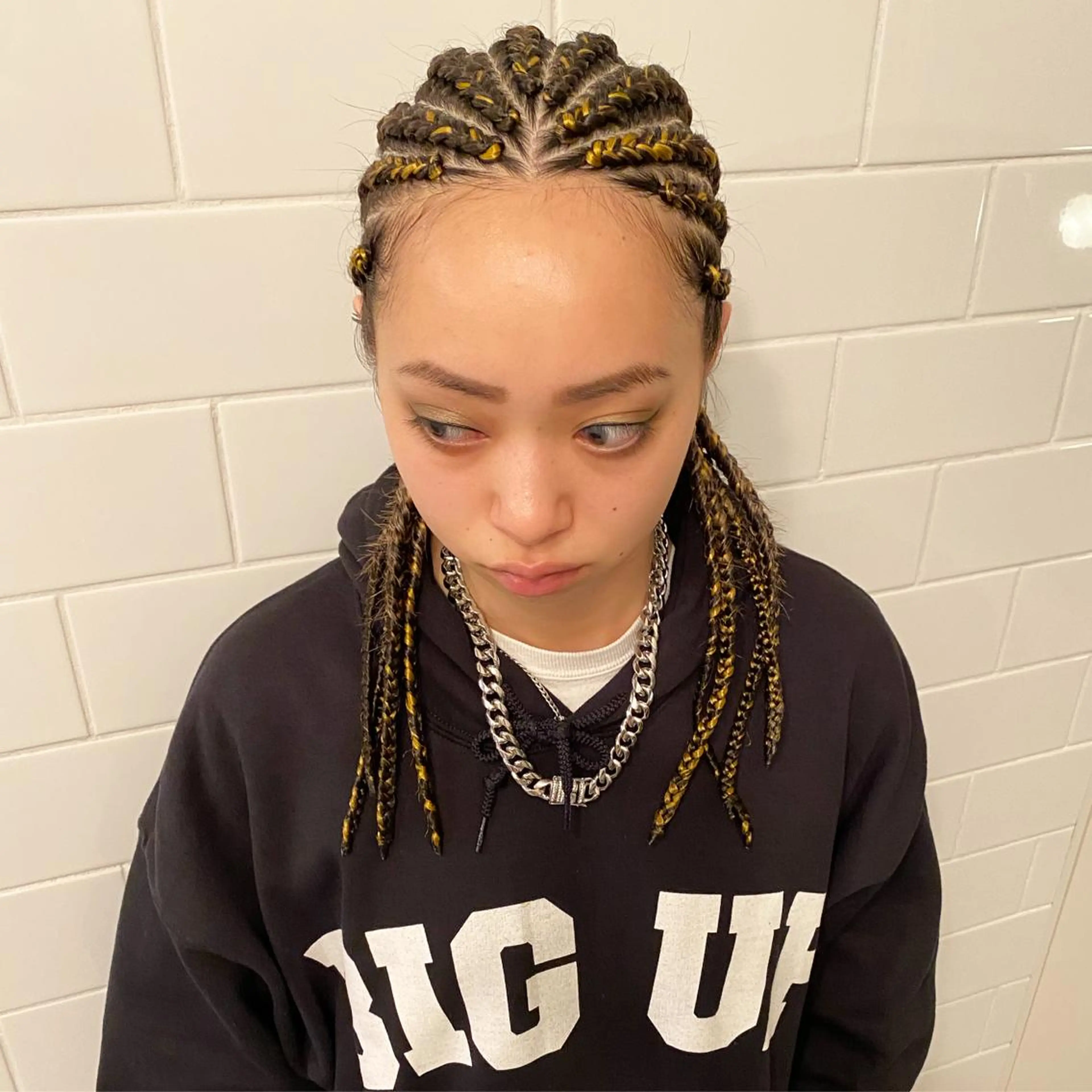 セミロング カラー パーマ ヘアアレンジ キッズ ネイル マツエク・マツパ 中元 淳のヘアスタイル