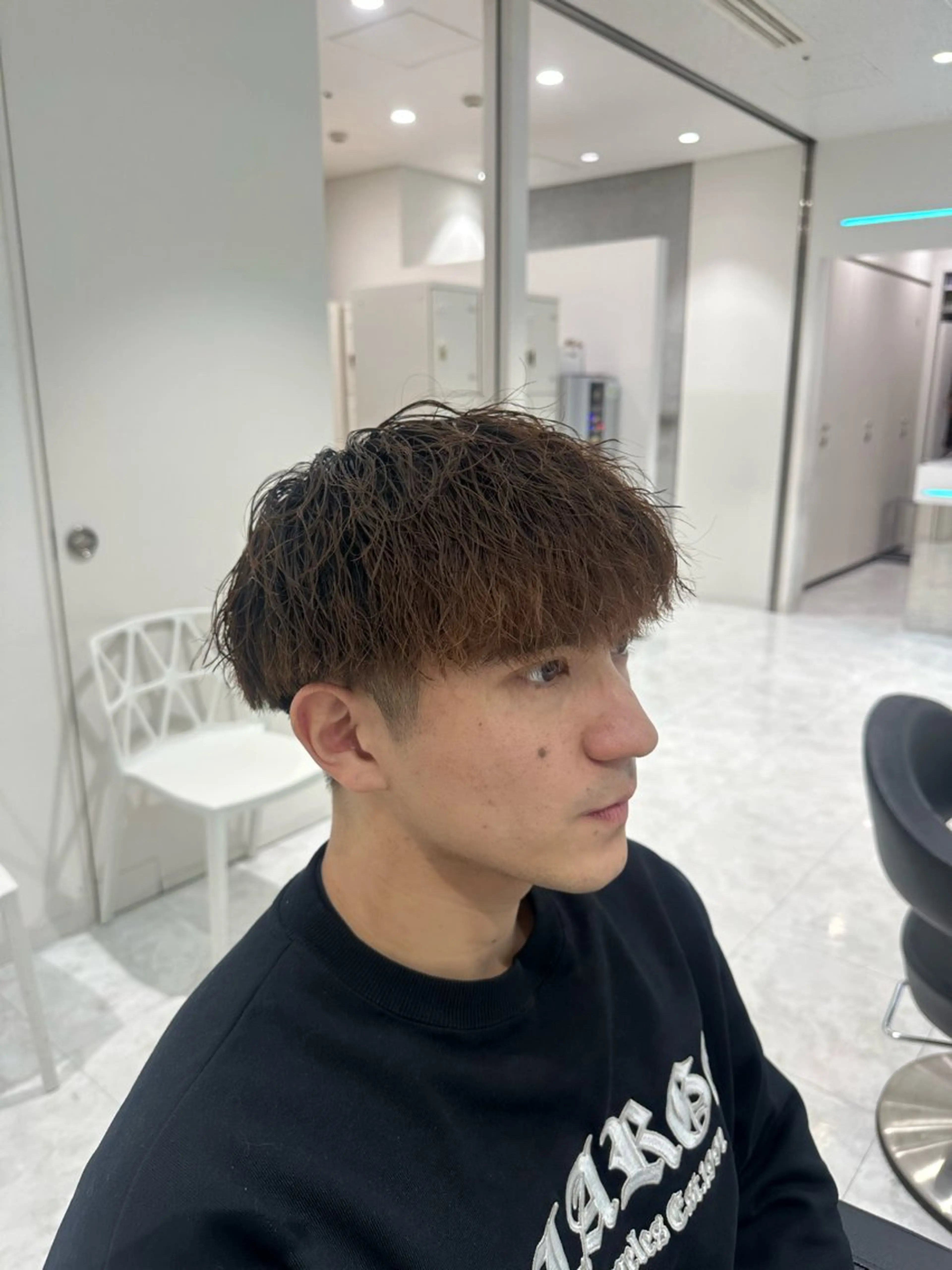 ショート パーマ メンズ カット パーマ 🐺韓国風メンズ特化 あさひ🐺のヘアスタイル