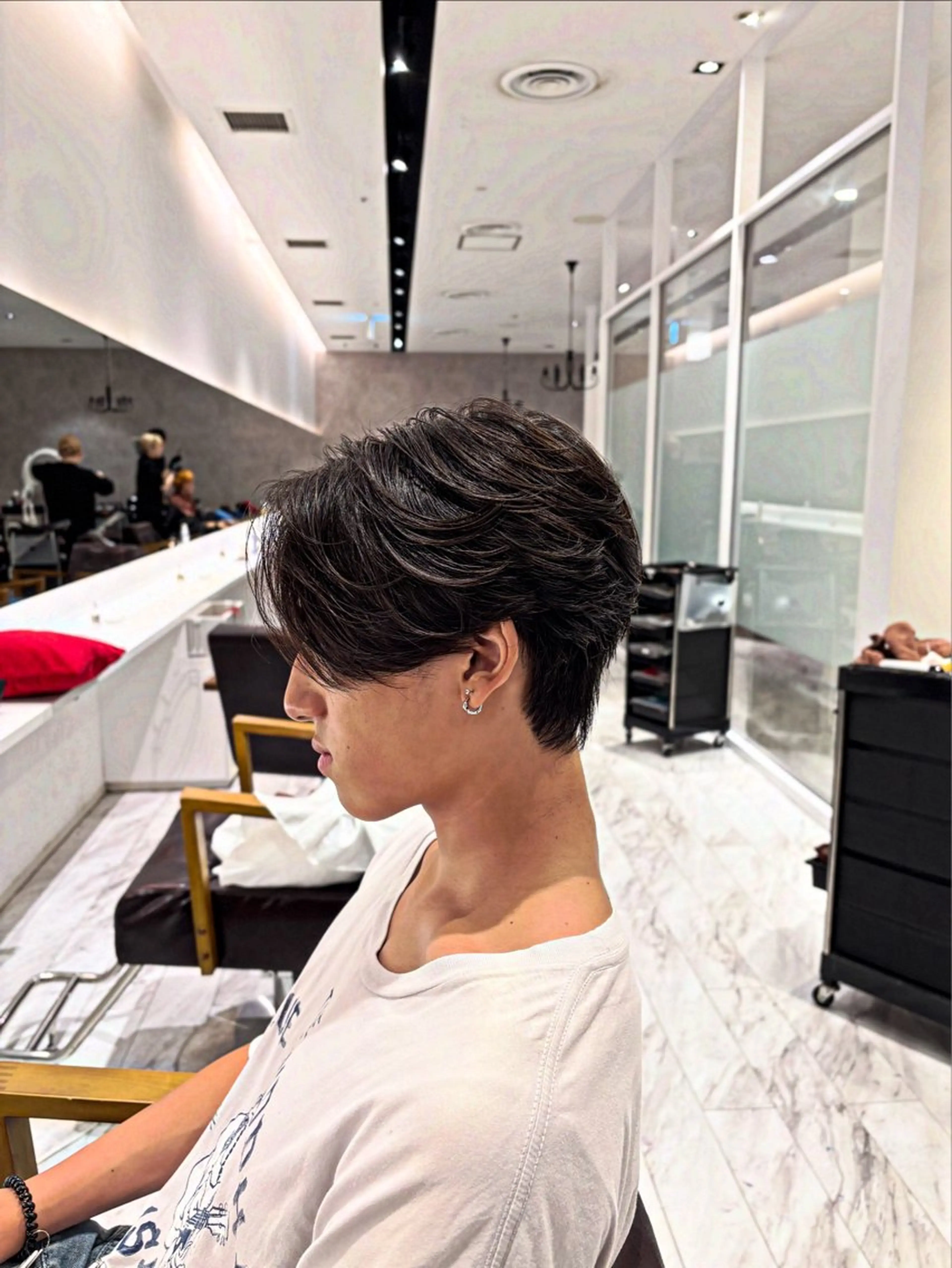 パーマ メンズ 水口 碧斗のヘアスタイル