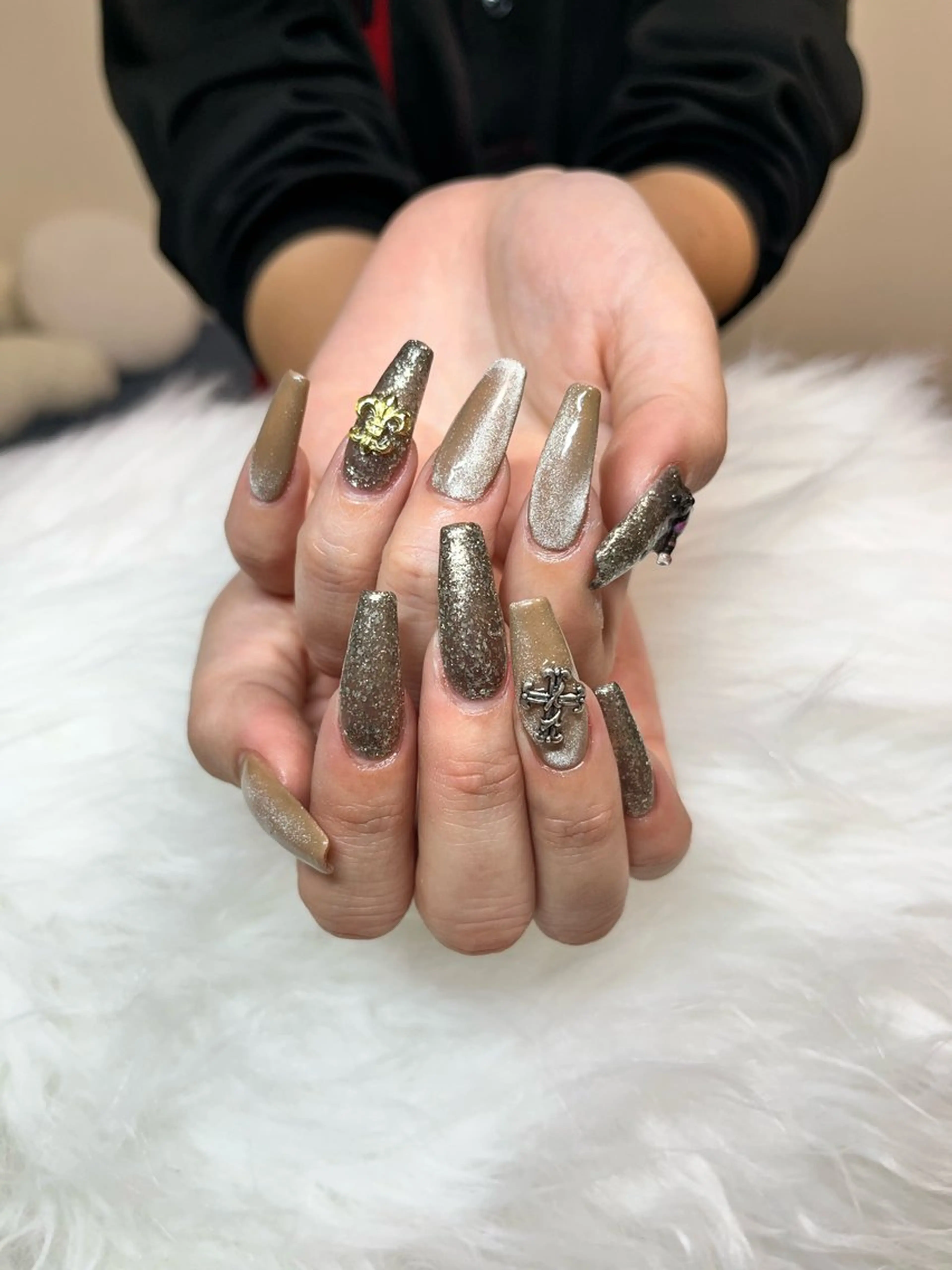 ネイル ラメ(グリッター) マグネットネイル ワンカラーネイル Malo nailのネイルデザイン