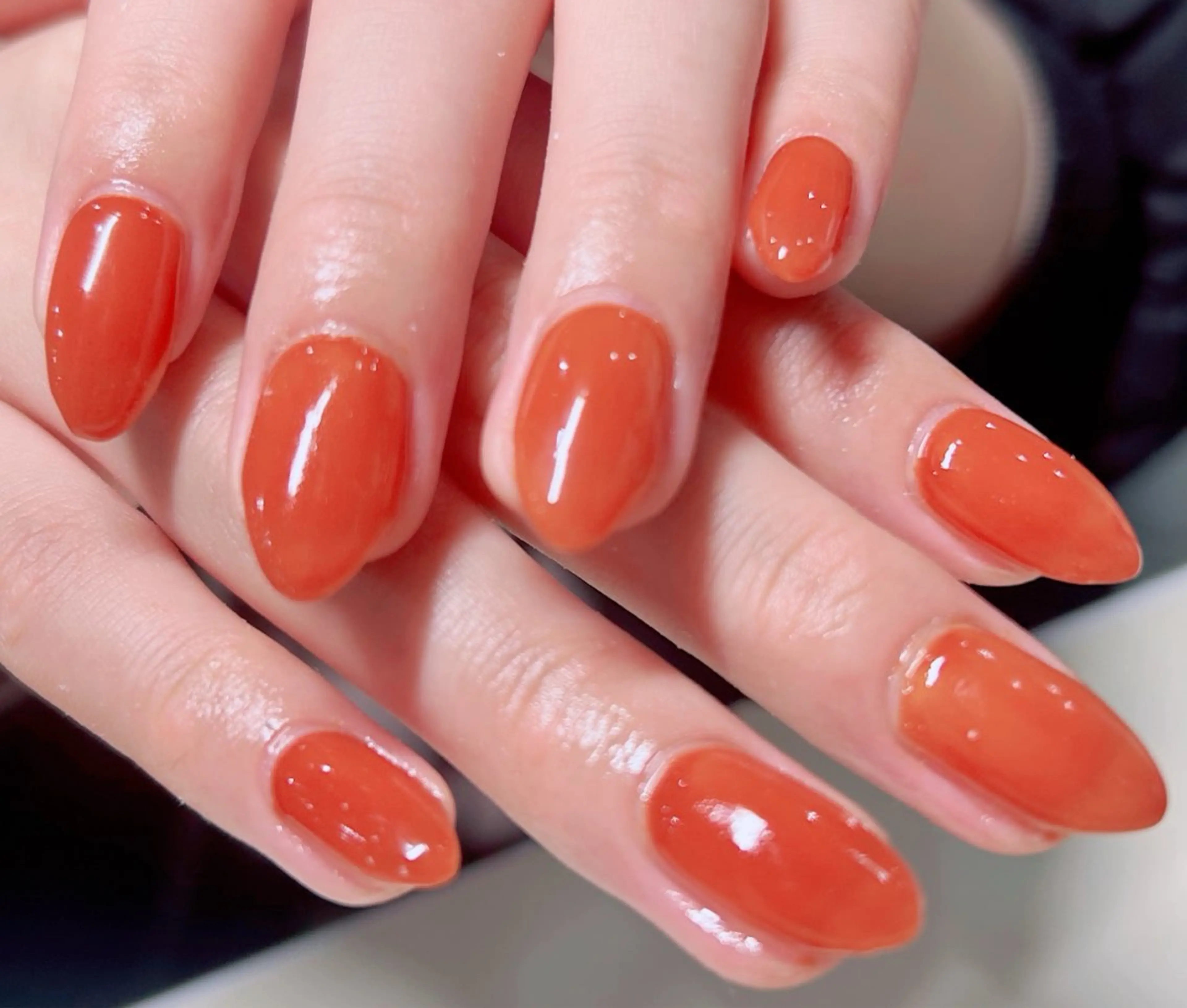 ネイル ワンカラーネイル ハンドネイル Rairia nail所属・Rairianail 室橋舞のネイルデザイン