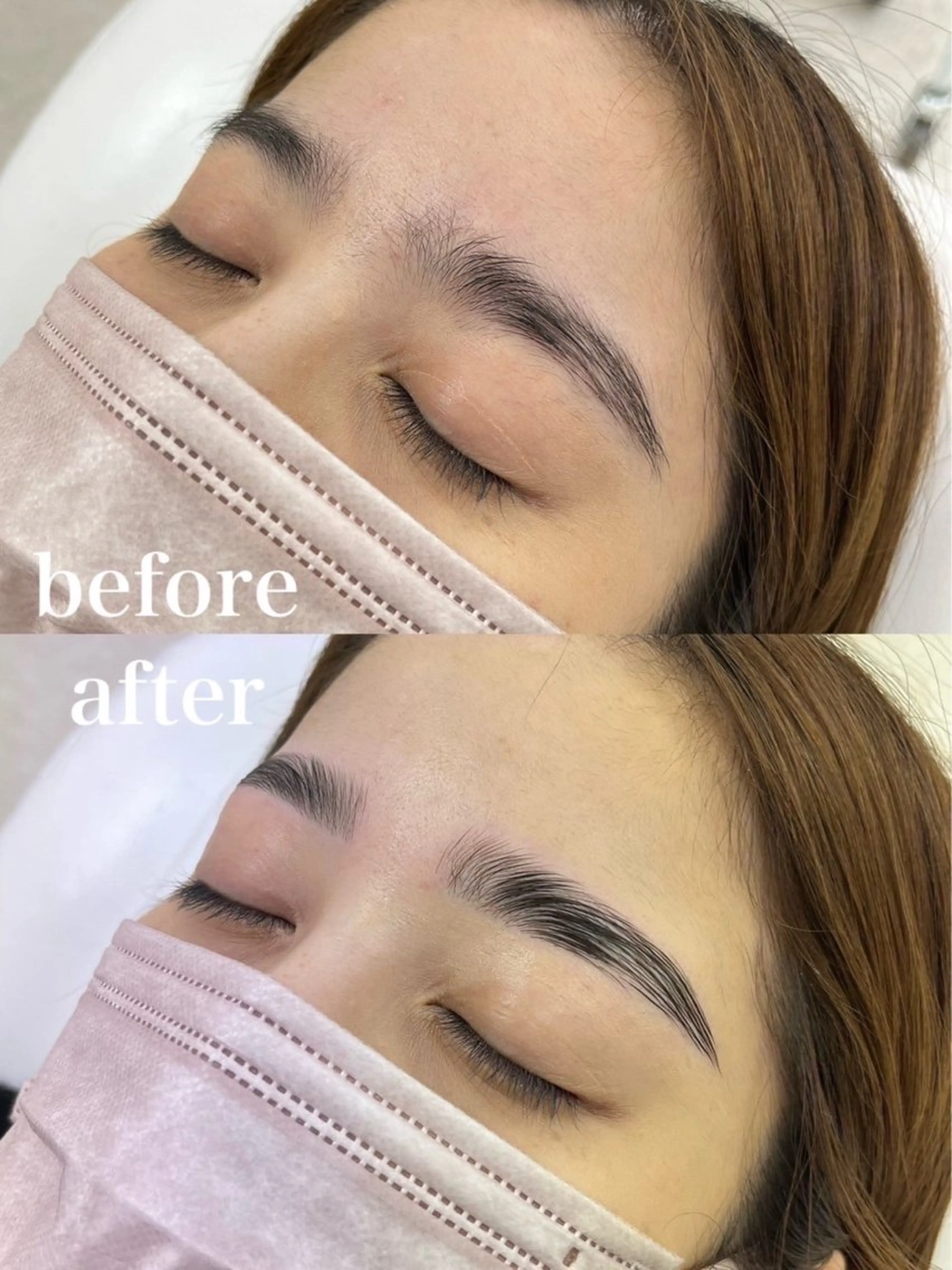 眉毛パーマ+Wax脱毛+スタイリングの写真