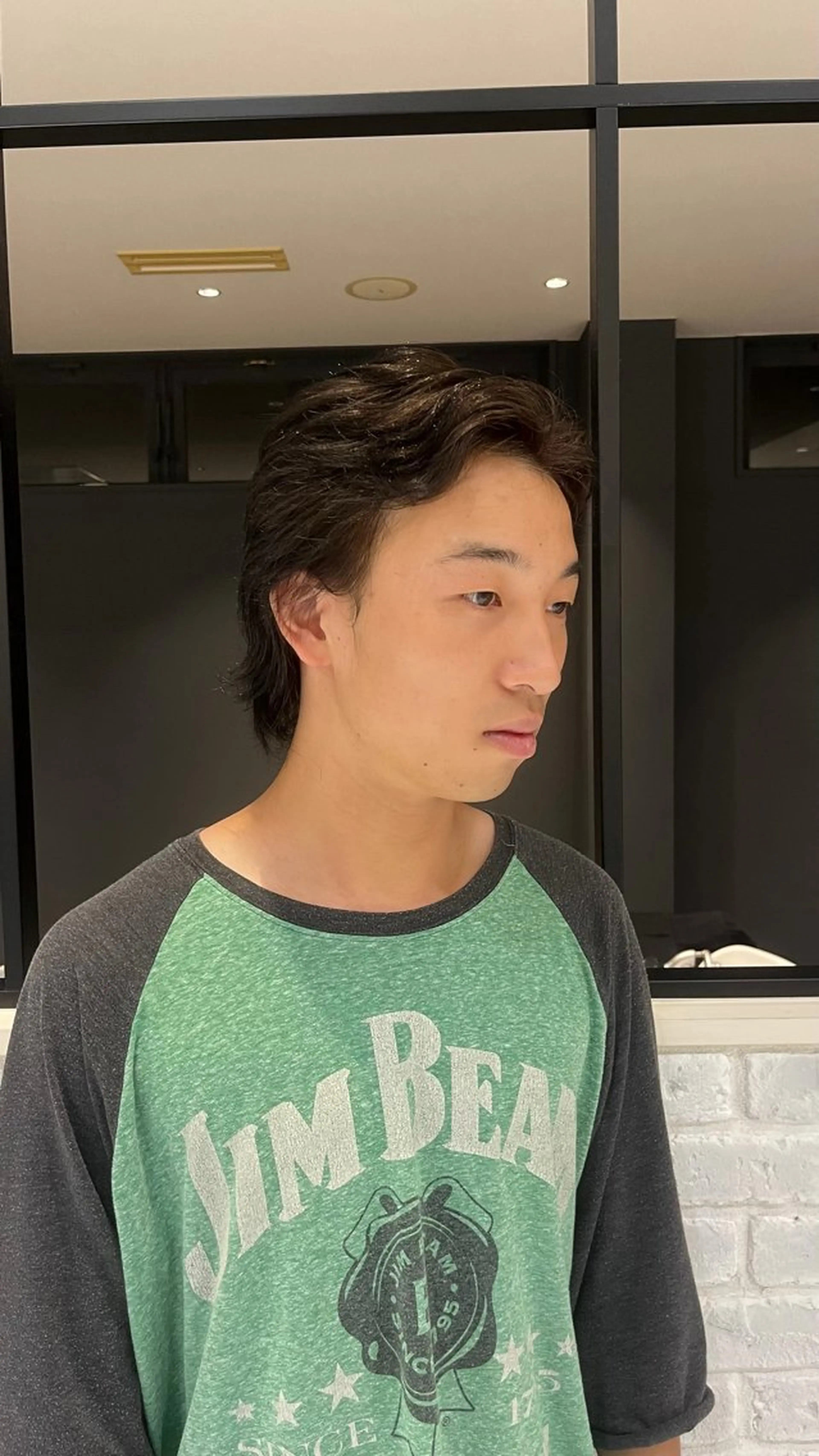 ショート カラー メンズ ブラウンカラー ダークブラウン レディースパーマ/ 長久手/フウカのヘアスタイル