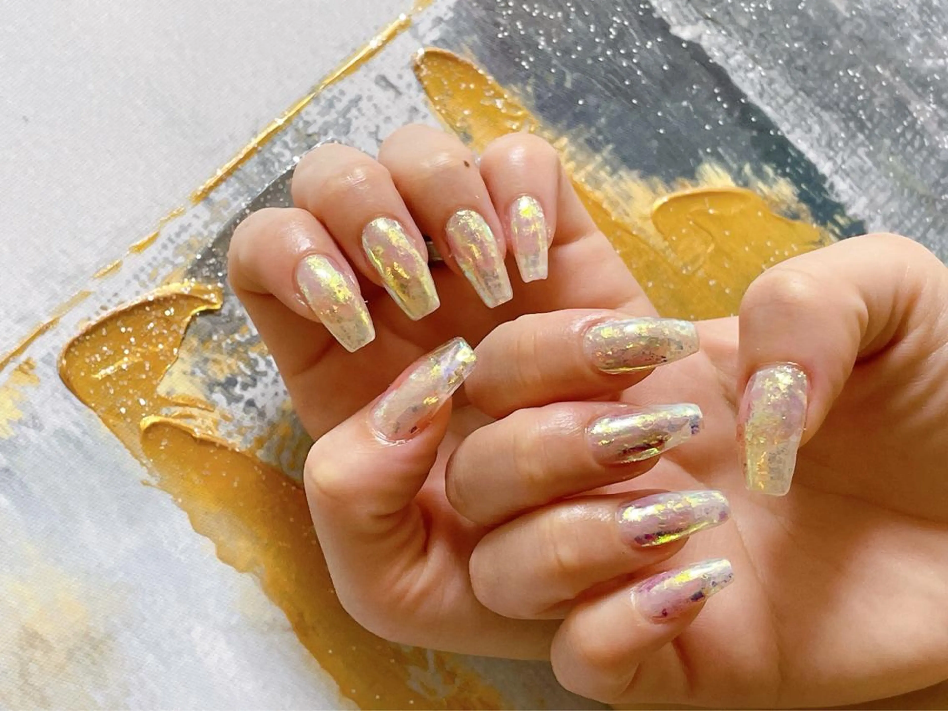 ネイル オーロラネイル フラワーネイル フットネイル フレンチネイル ジェルネイル ハンドネイル mogunail &blowのネイルデザイン