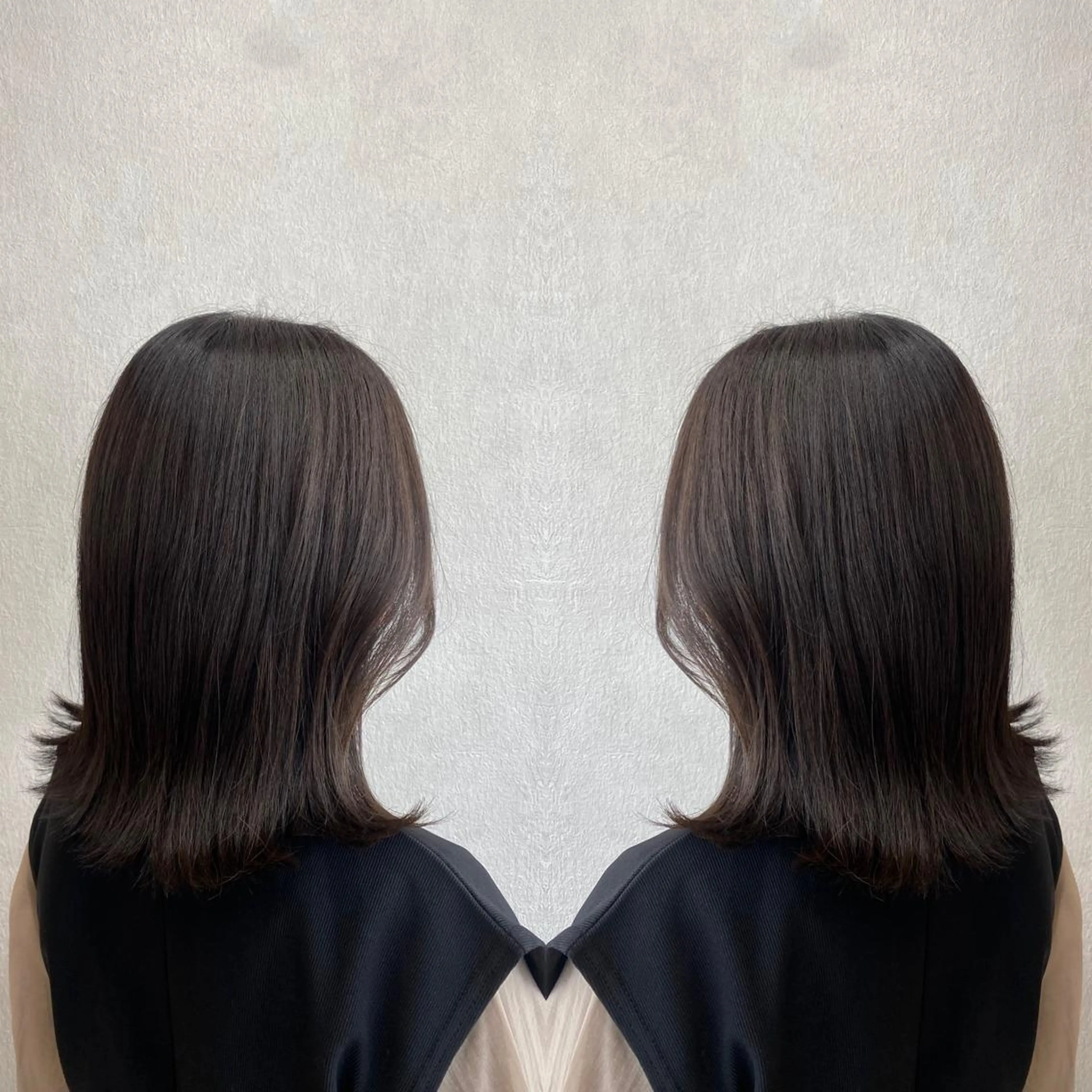 セミロング カラー tocca 💜石田愛結💜のヘアスタイル