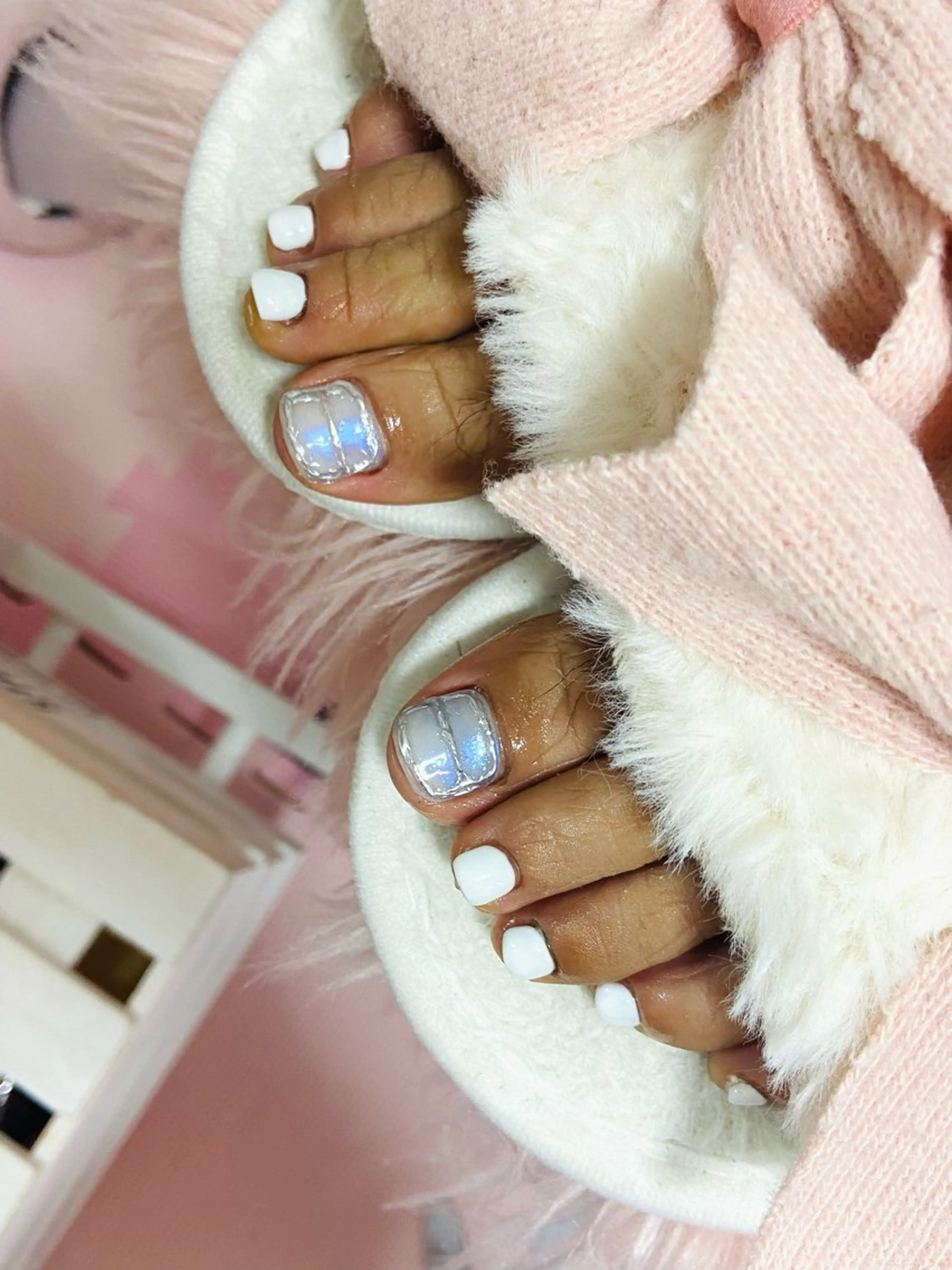 ネイル フットネイル ミラーネイル HandSnail自宅サロン所属・HandSnail 座間自宅ネイルサロンのネイルデザイン