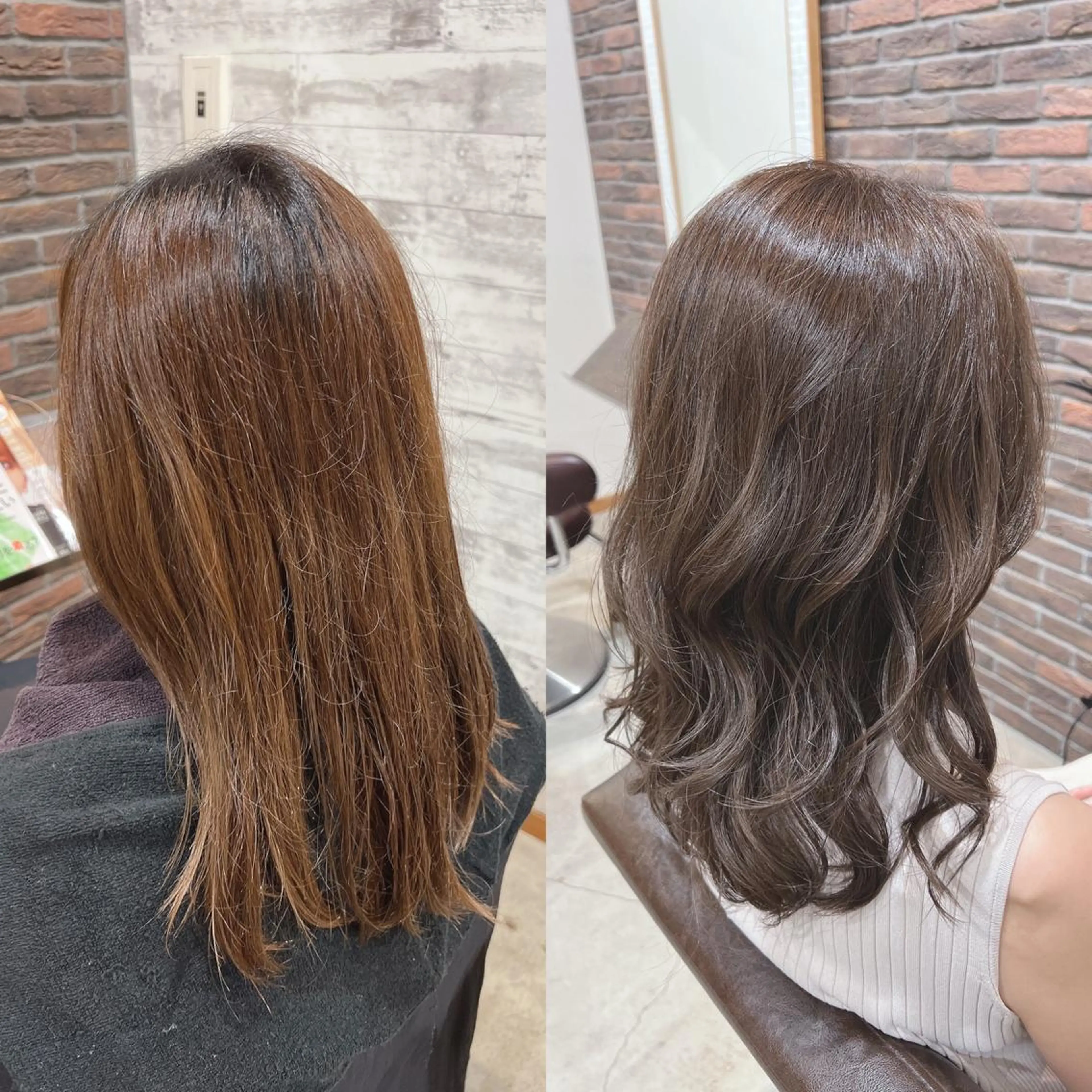 セミロング カラー ヘアアレンジ キッズ バレイヤージュ ブリーチ ケアブリーチ 透明感カラー デザインカラー カット ヘアカラー トリートメント 五反田 美容院☆張 明星☆韓国ヘアのヘアスタイル