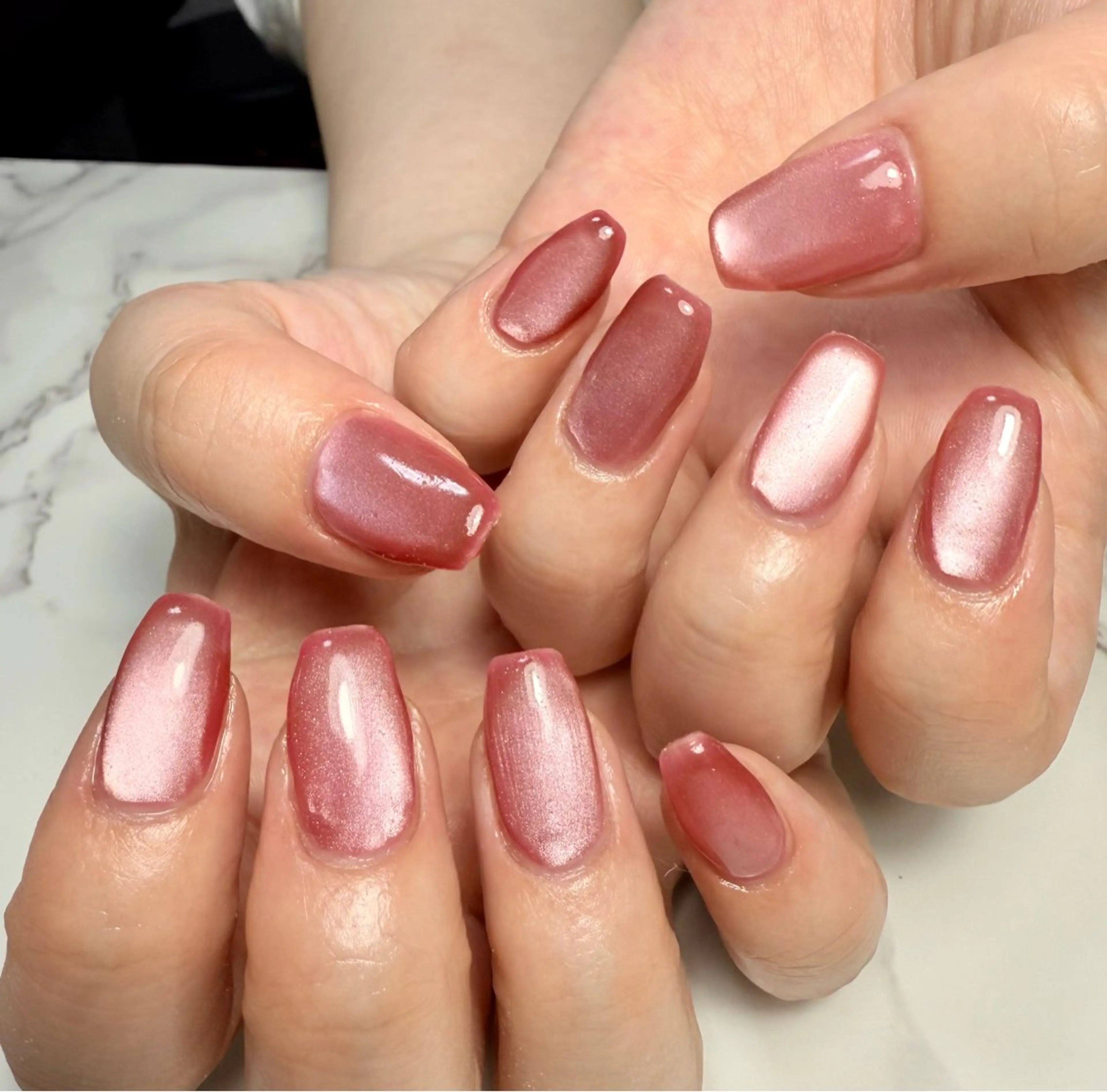 ネイル アニマル柄 アートネイル チークネイル フレンチネイル 氷ネイル・うるうるネイル M.N_ nailのネイルデザイン