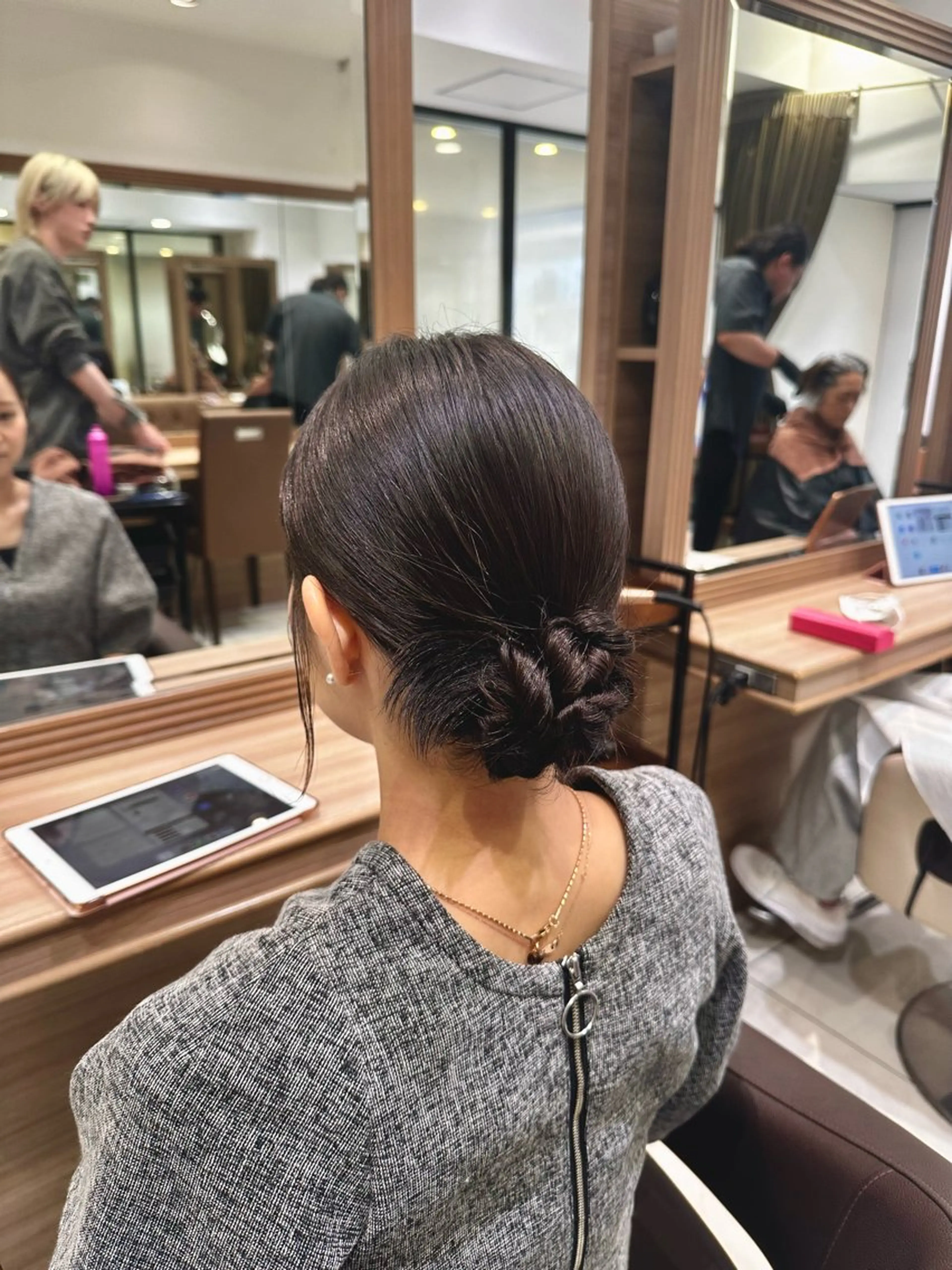 ミディアム ヘアアレンジ ヘアセット/メンズ パーマChihoのヘアスタイル