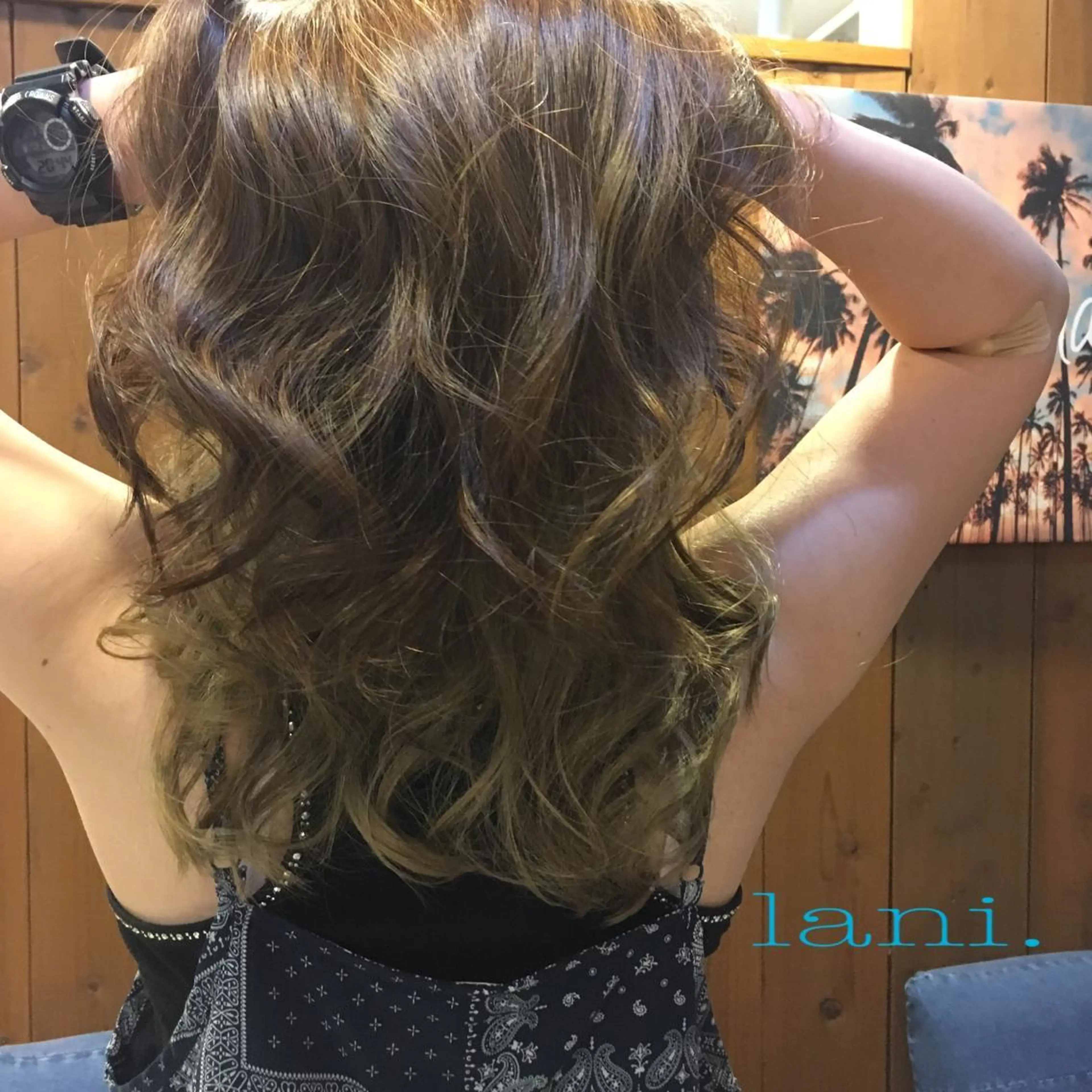 セミロング カラー ヘアカラー トリートメント LANI hair resortのヘアスタイル