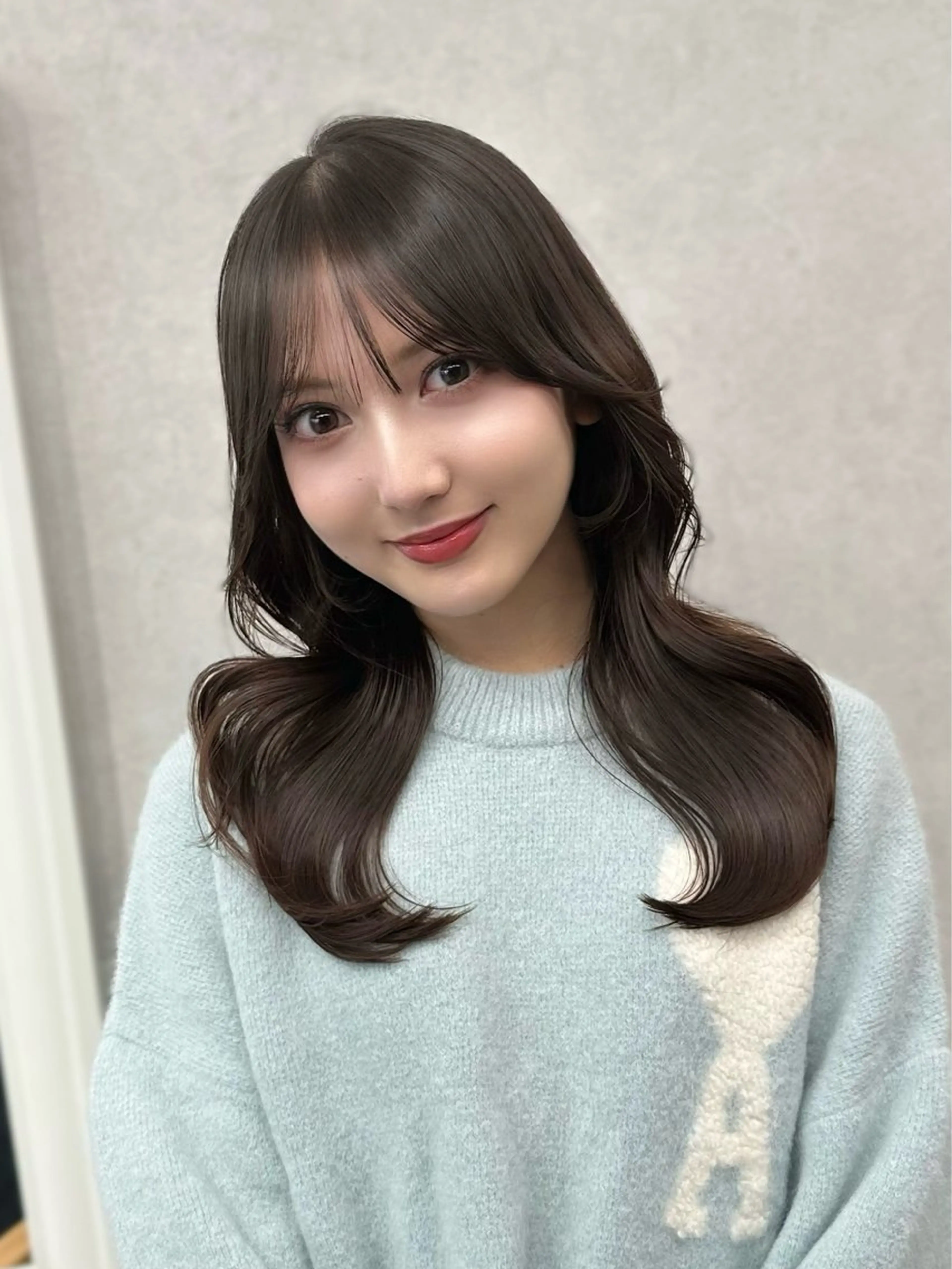 セミロング カラー パーマ ヘアアレンジ ⭐️銀座/ショート/ 艶カラー/りょうがのヘアスタイル