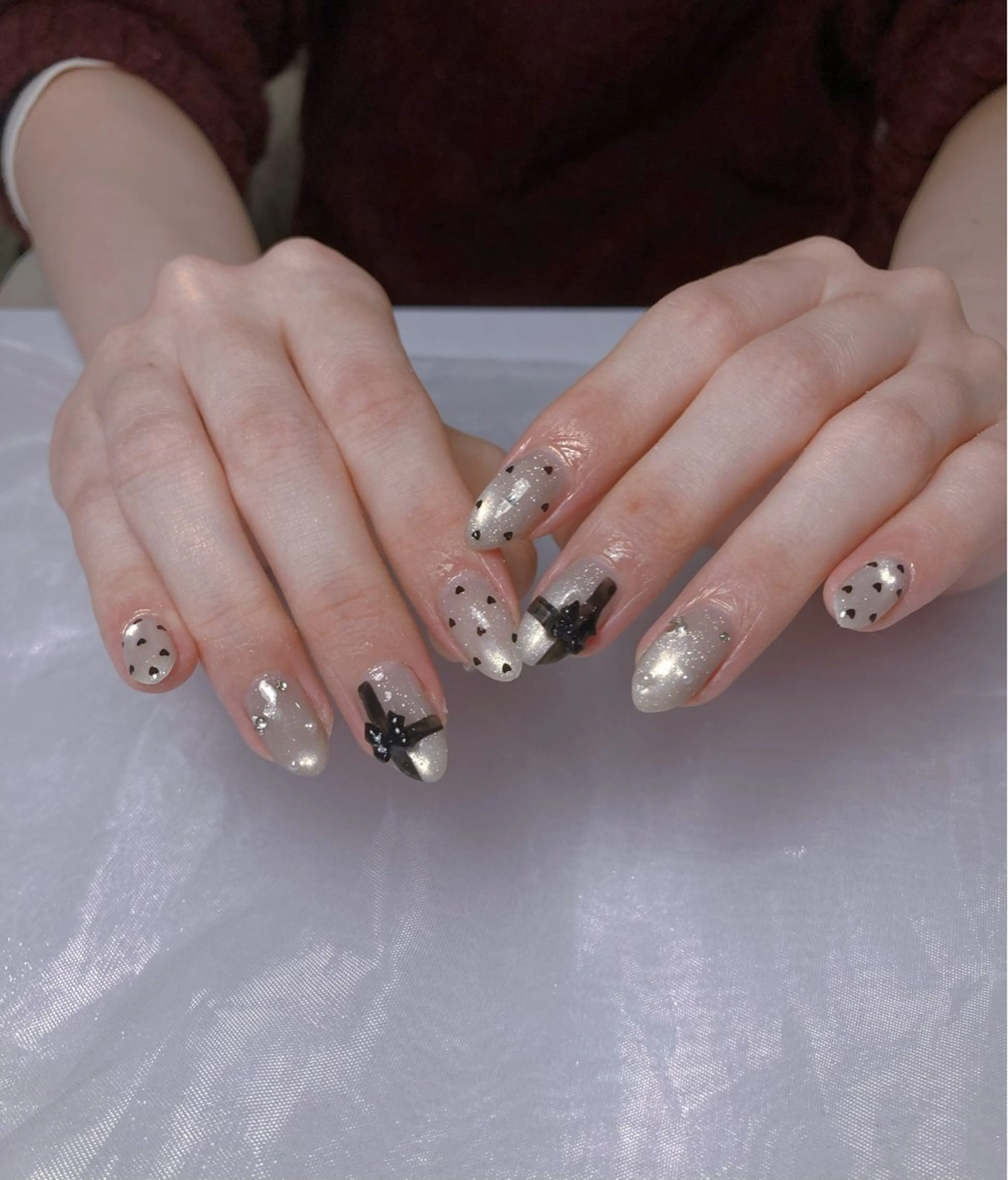 ネイル ハンドネイル eggplant レイカのネイルデザイン