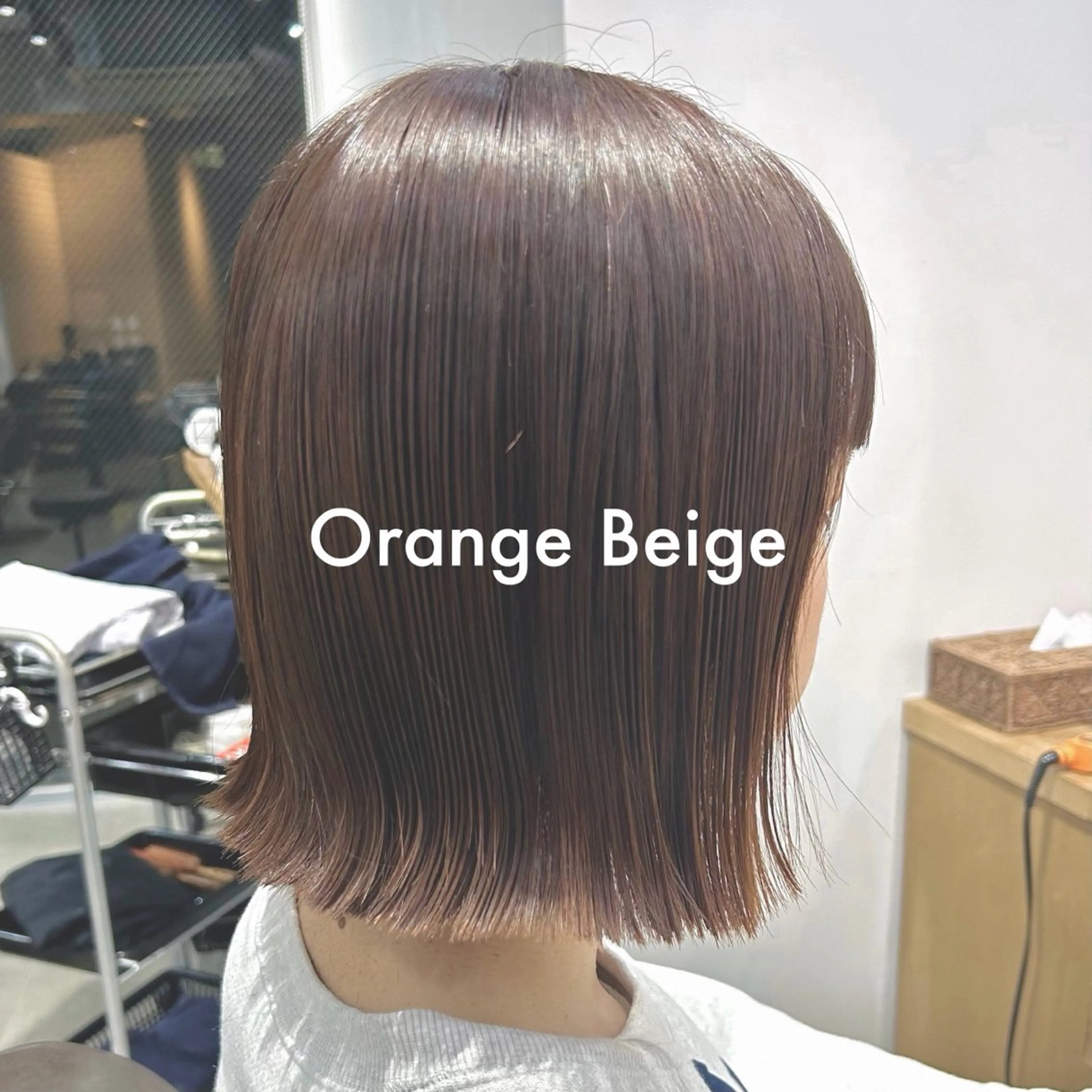 ミディアム カラー ヘアカラー トリートメント Eri 🌿透明感・艶カラーのヘアスタイル