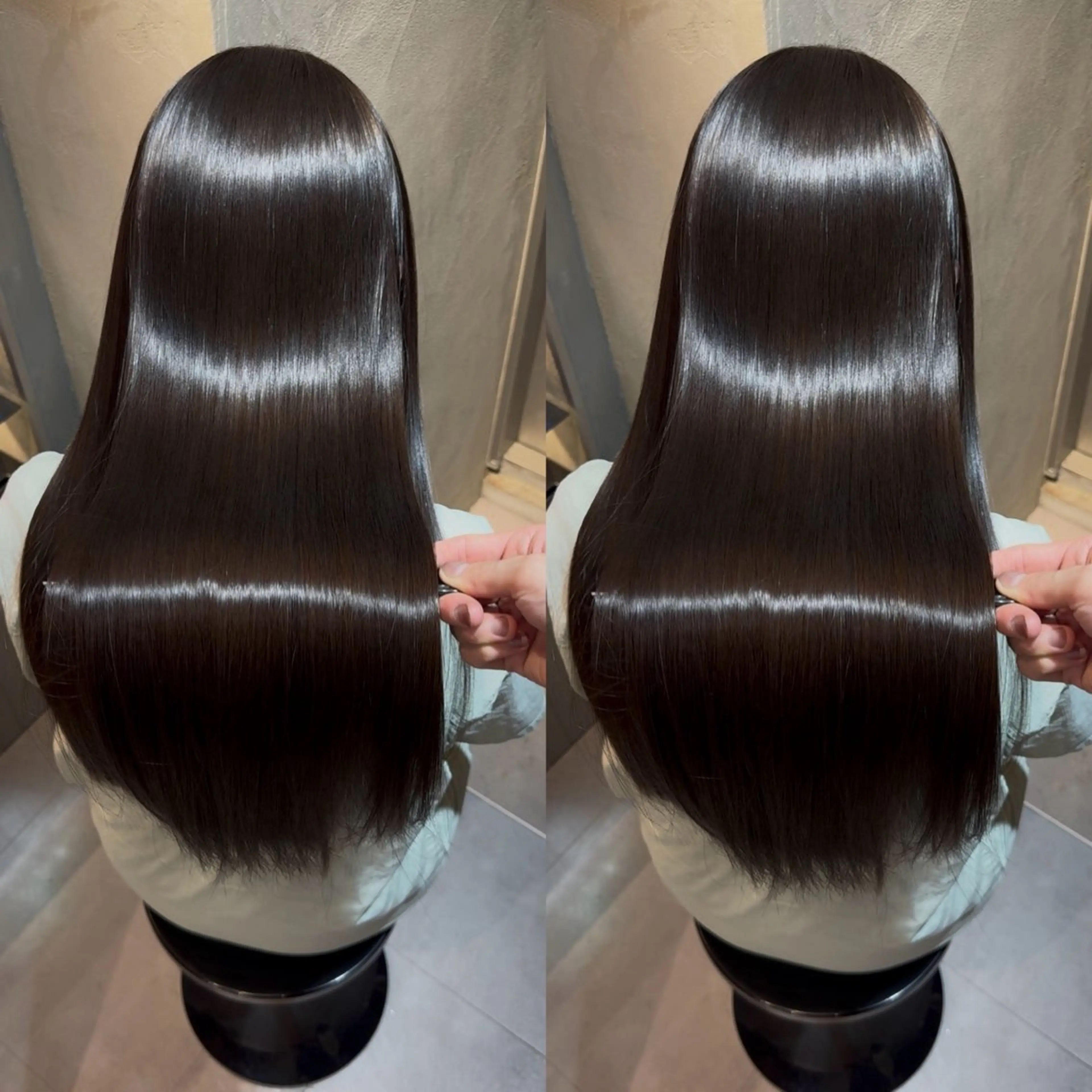 ロング カラー カット ヘアカラー 縮毛矯正 トリートメント 髪質改善/美髪矯正 艶髪/Takutoのヘアスタイル