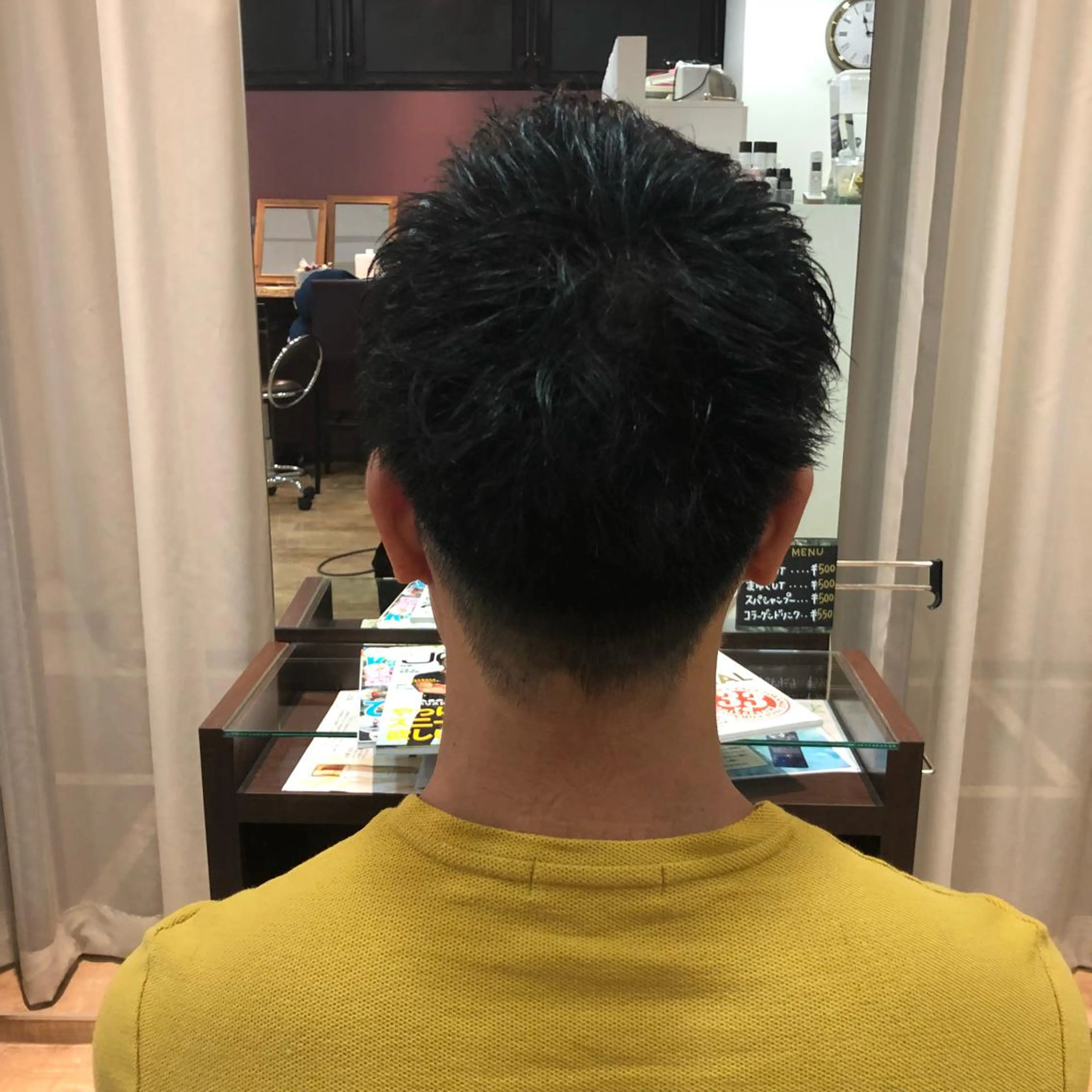 ショート メンズ カット パーマ 【寺田町】ソリハシ アキラのヘアスタイル