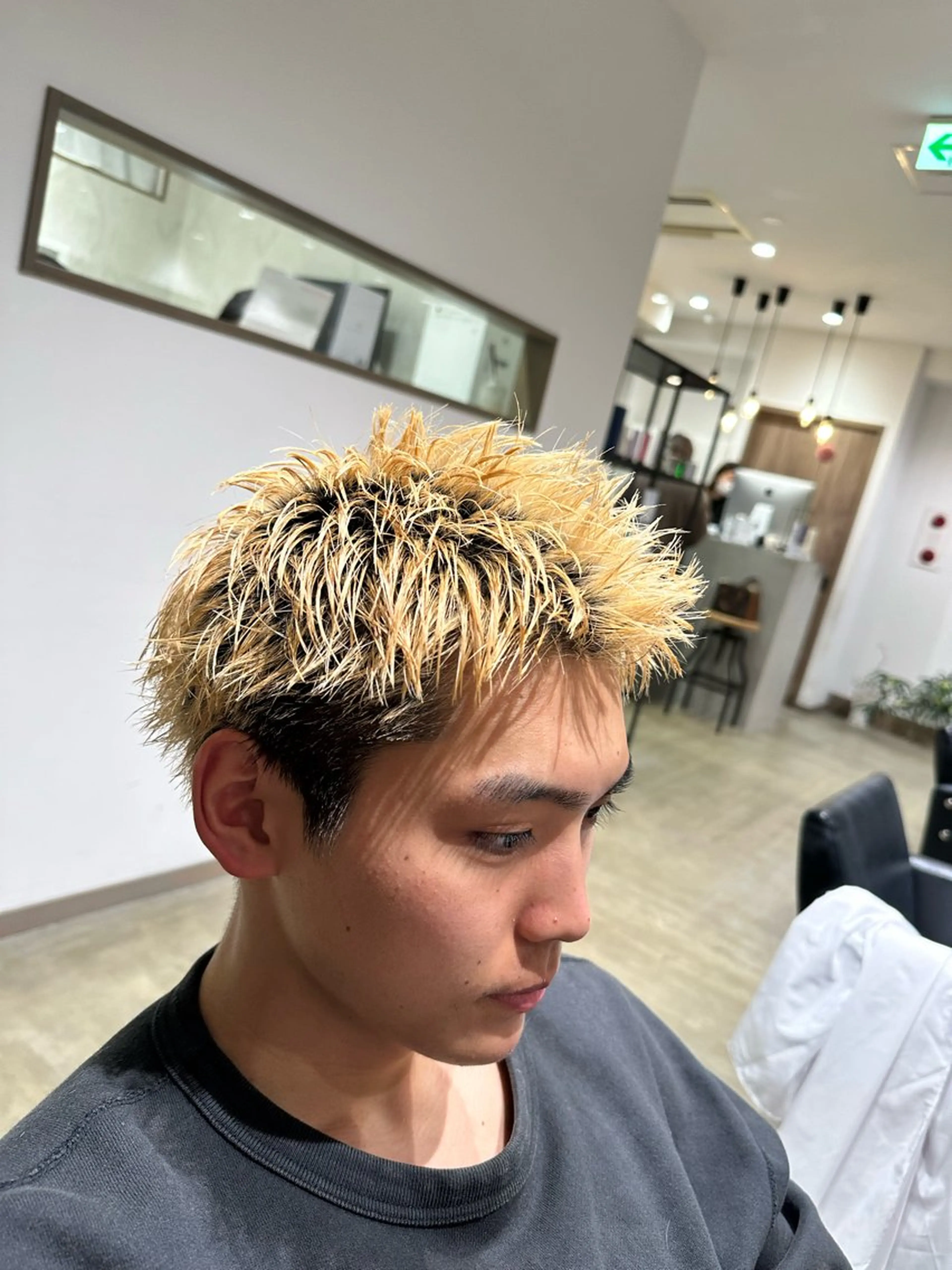 メンズ スパイキーショート カット 堀場 大生/ メンズ特化/野々市のヘアスタイル