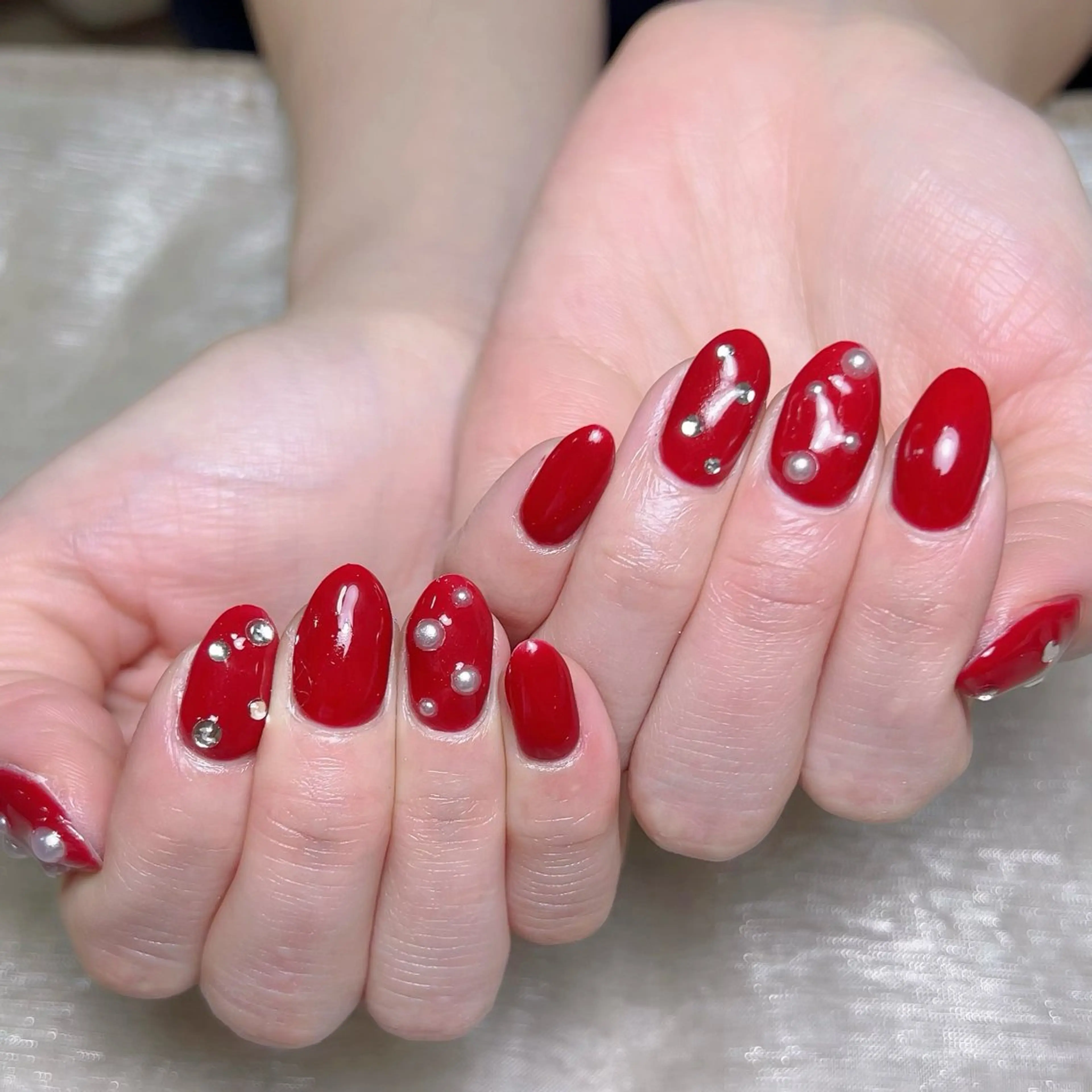 メンズ ネイル メンズ韓国風 アートネイル オーロラネイル ガーリー キラキラネイル Nail salon 木にいるのネイルデザイン