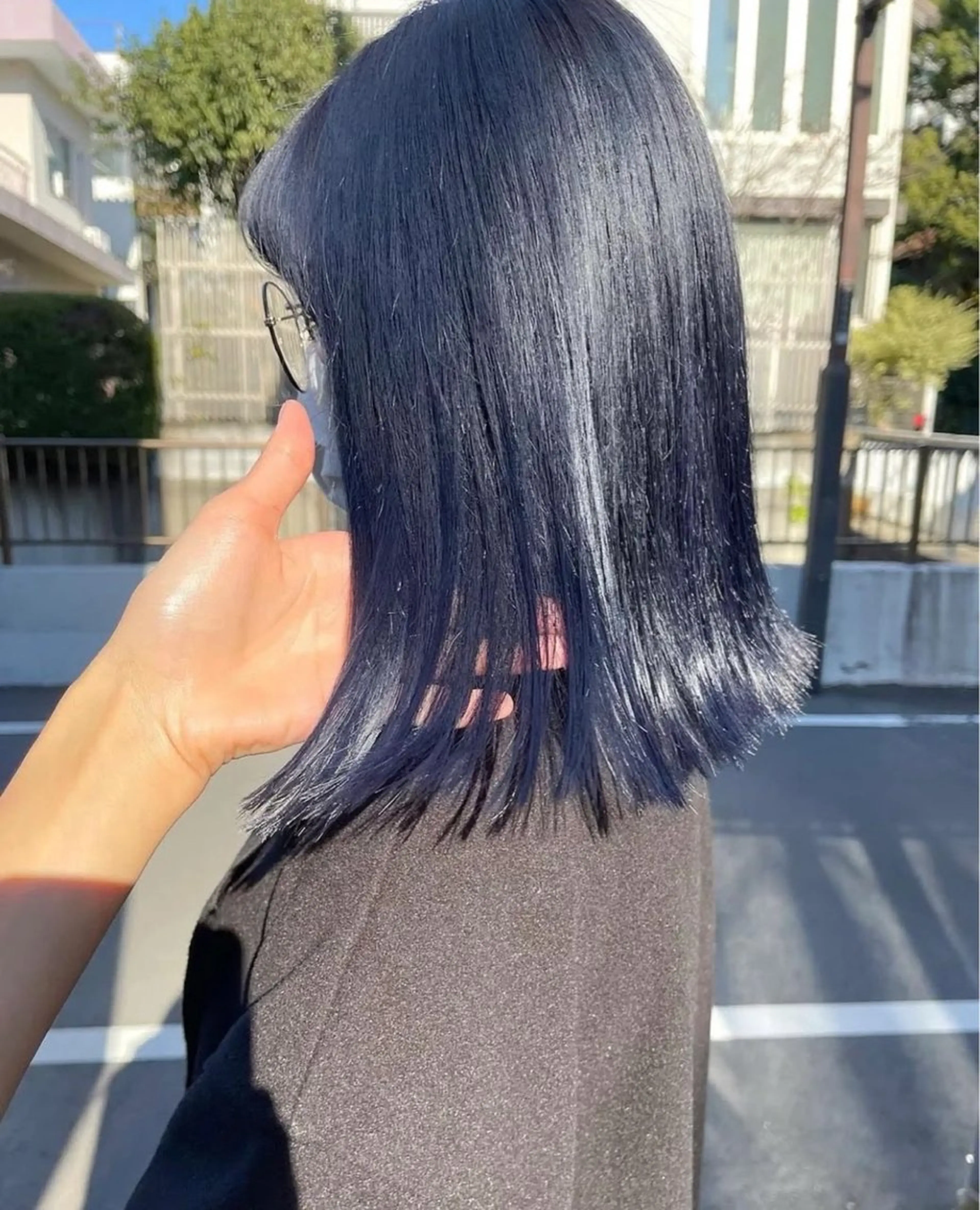 ミディアム 鶴井 美空のヘアスタイル