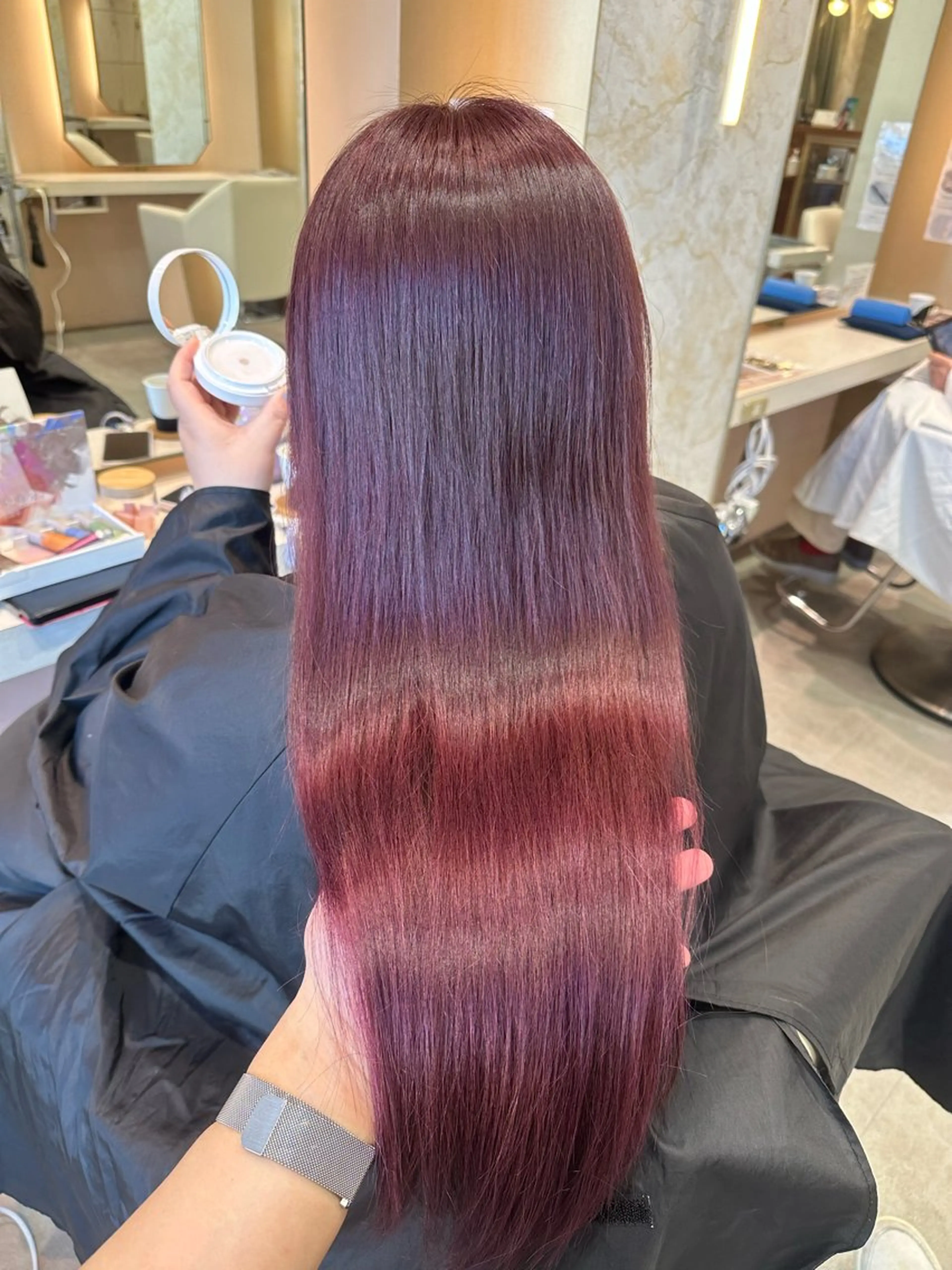 ロング カラー 店長/mao/ 前髪/顔周りカットのヘアスタイル