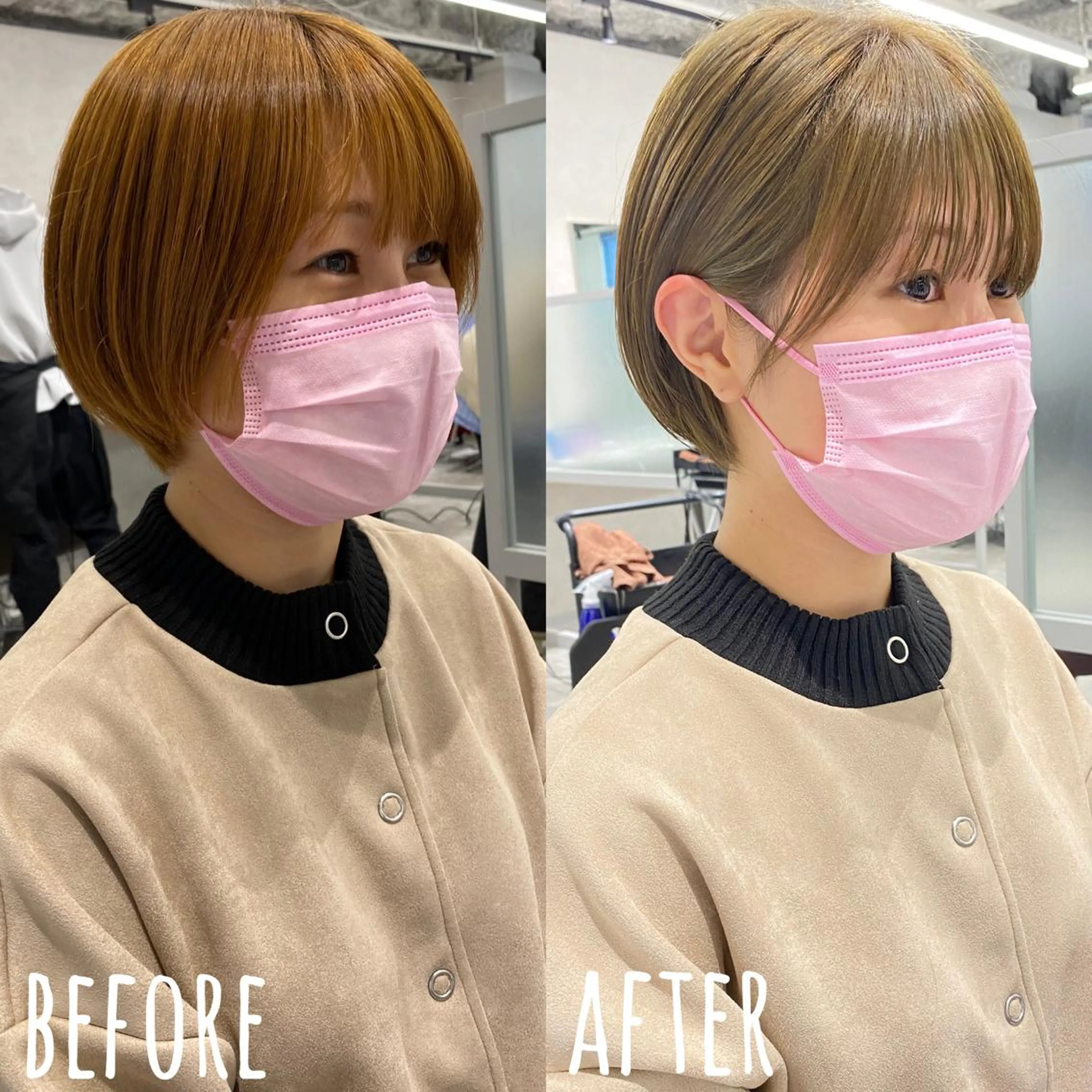 ショート カラー 長江 諒のヘアスタイル