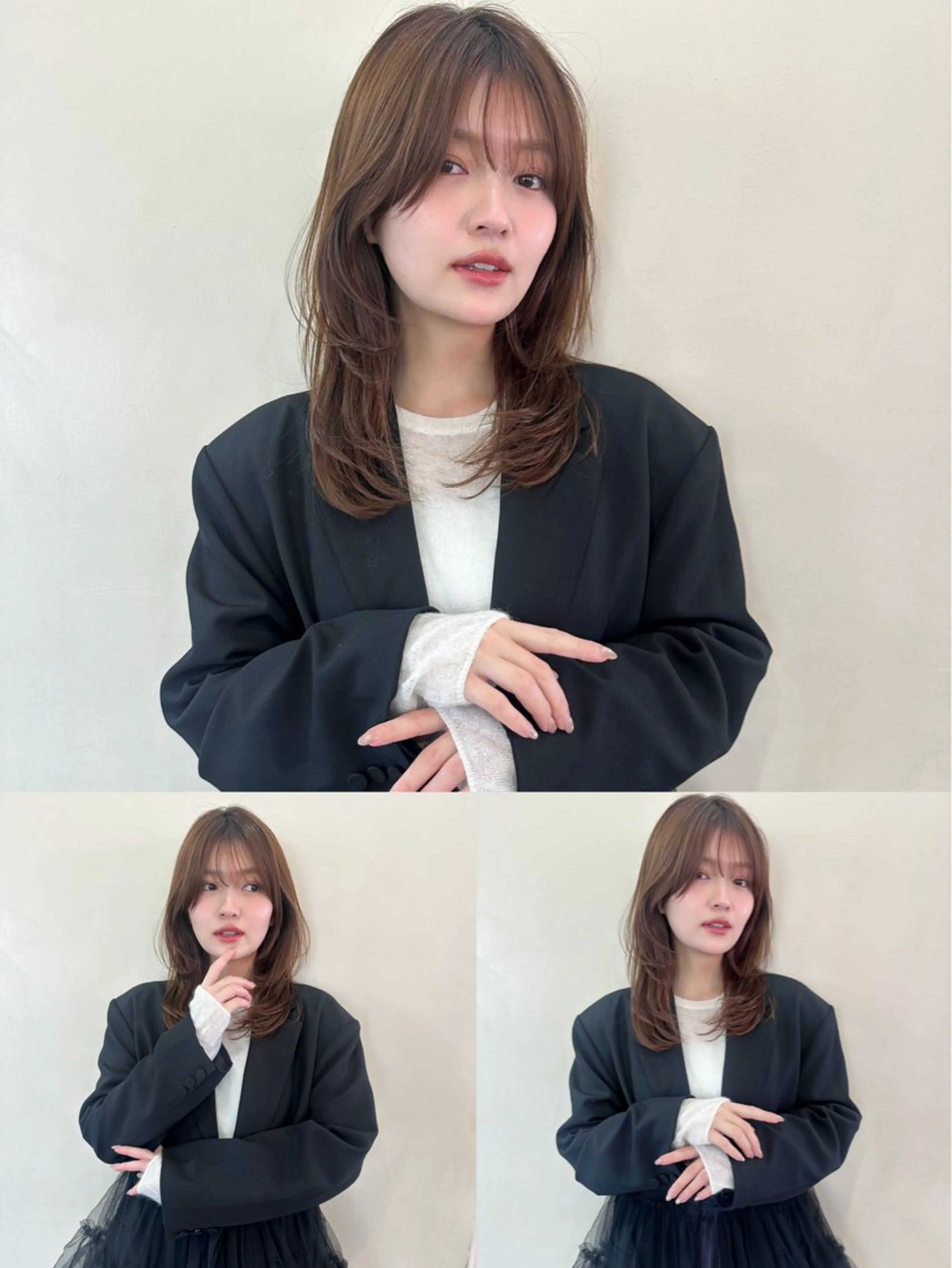 ミディアム 鎌倉 彩のヘアスタイル