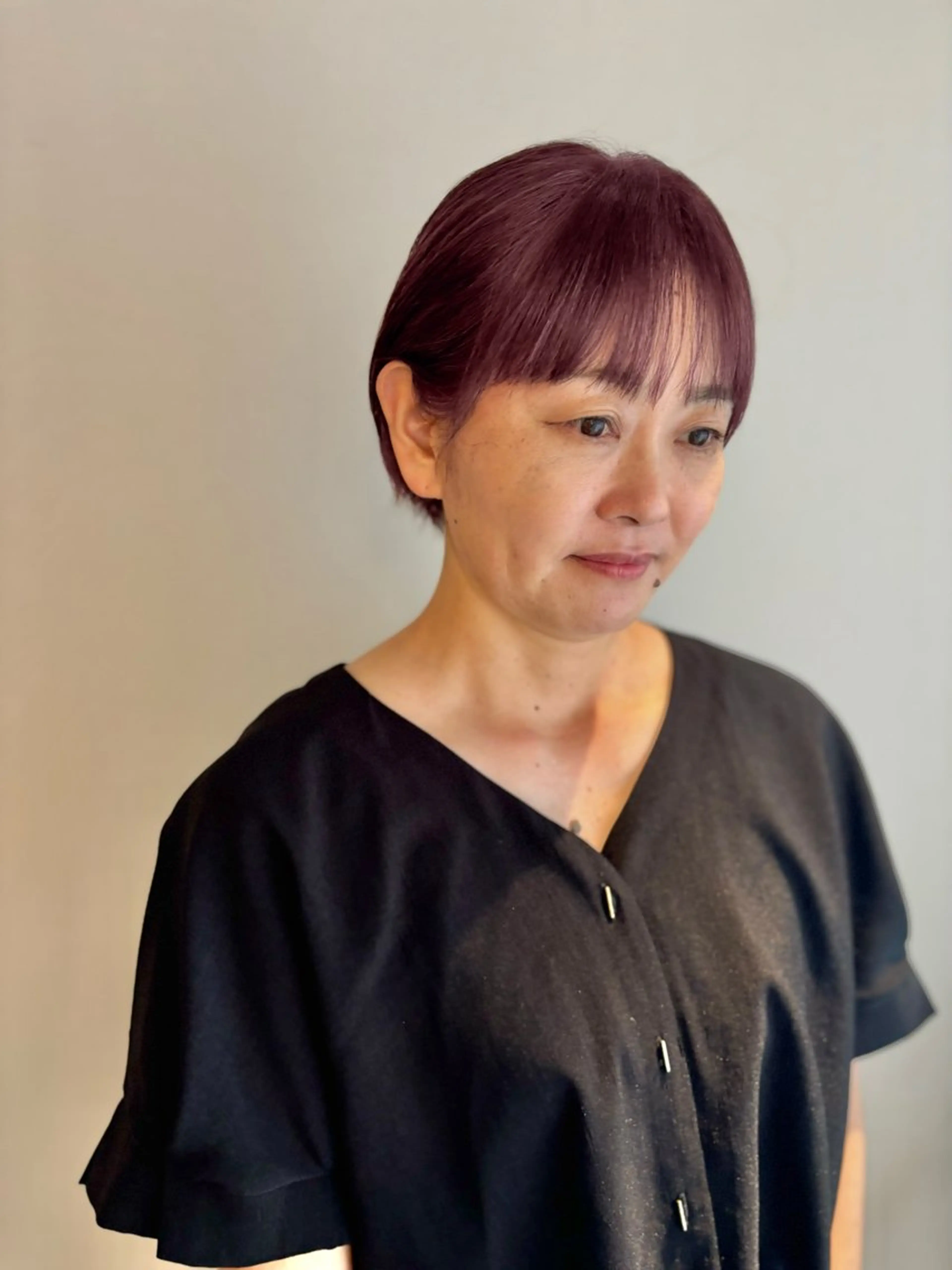 ショート 🧸艶髪🫧‪🎀 岡由紀乃のヘアスタイル