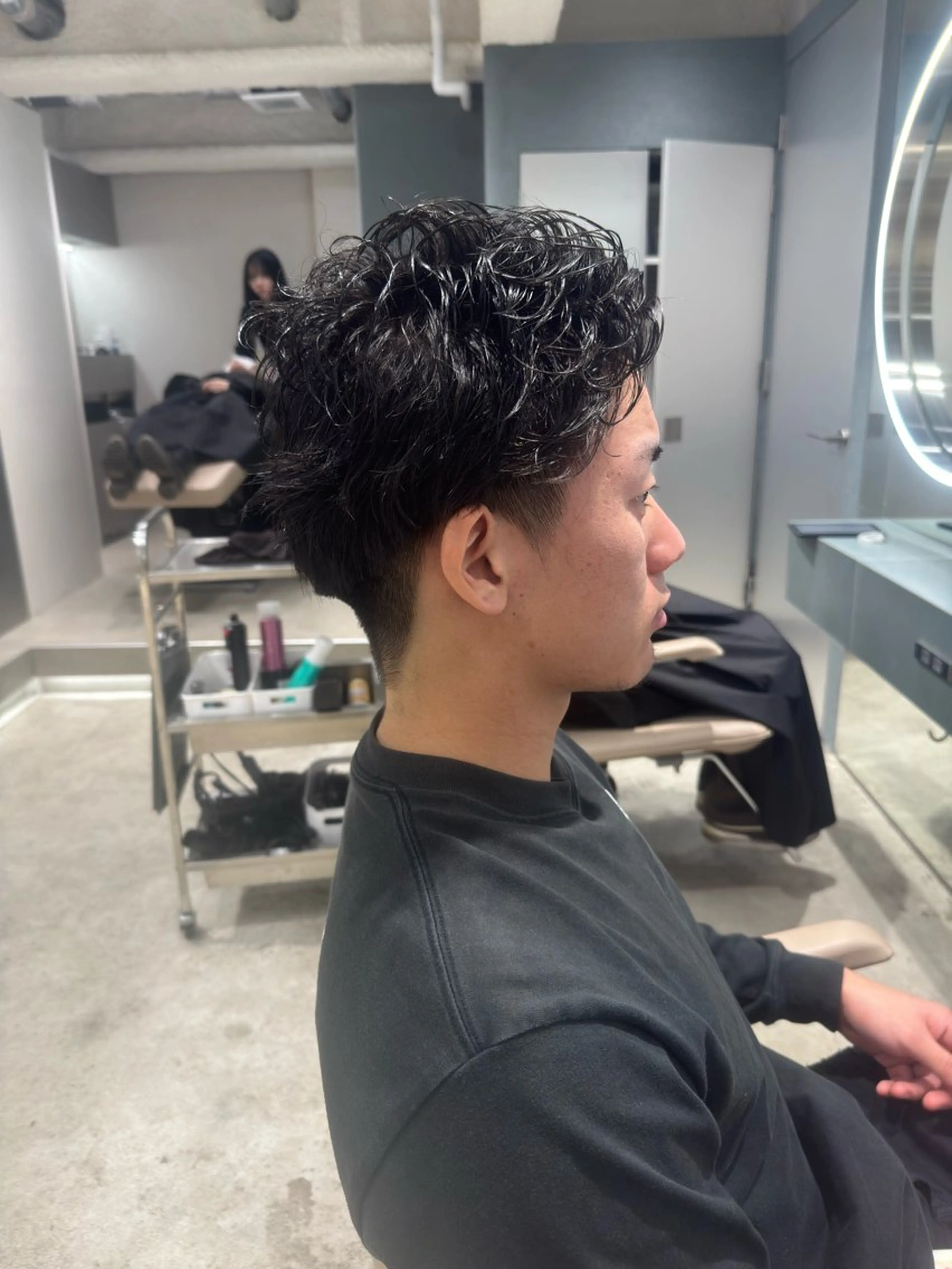 ショート カラー パーマ カット ヘアカラー パーマ 立川/レイヤー/ 複雑履歴/ 西川翔真のヘアスタイル