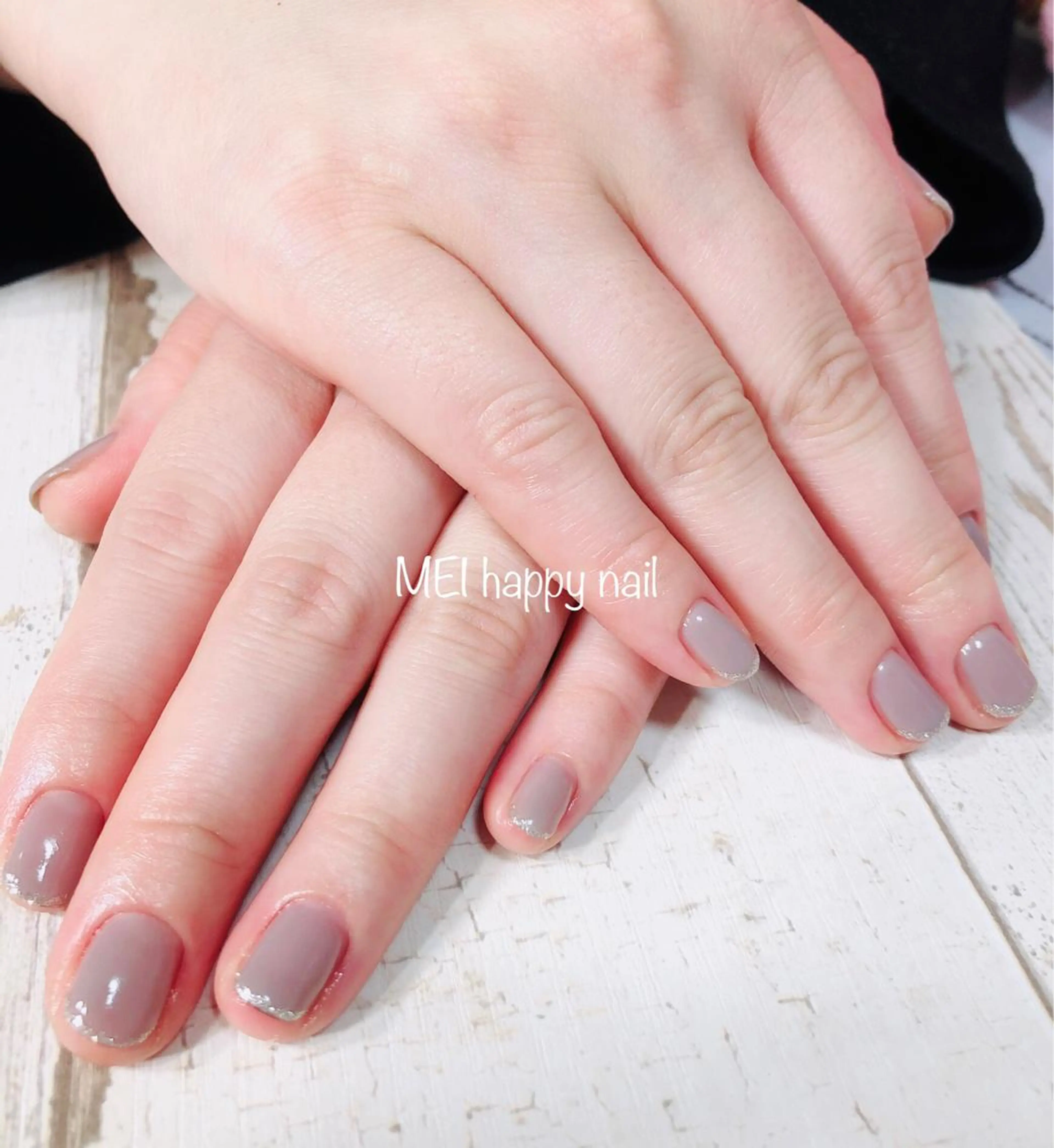 ネイル ラメ(グリッター) 北浦和 自爪育成ケアのネイルデザイン