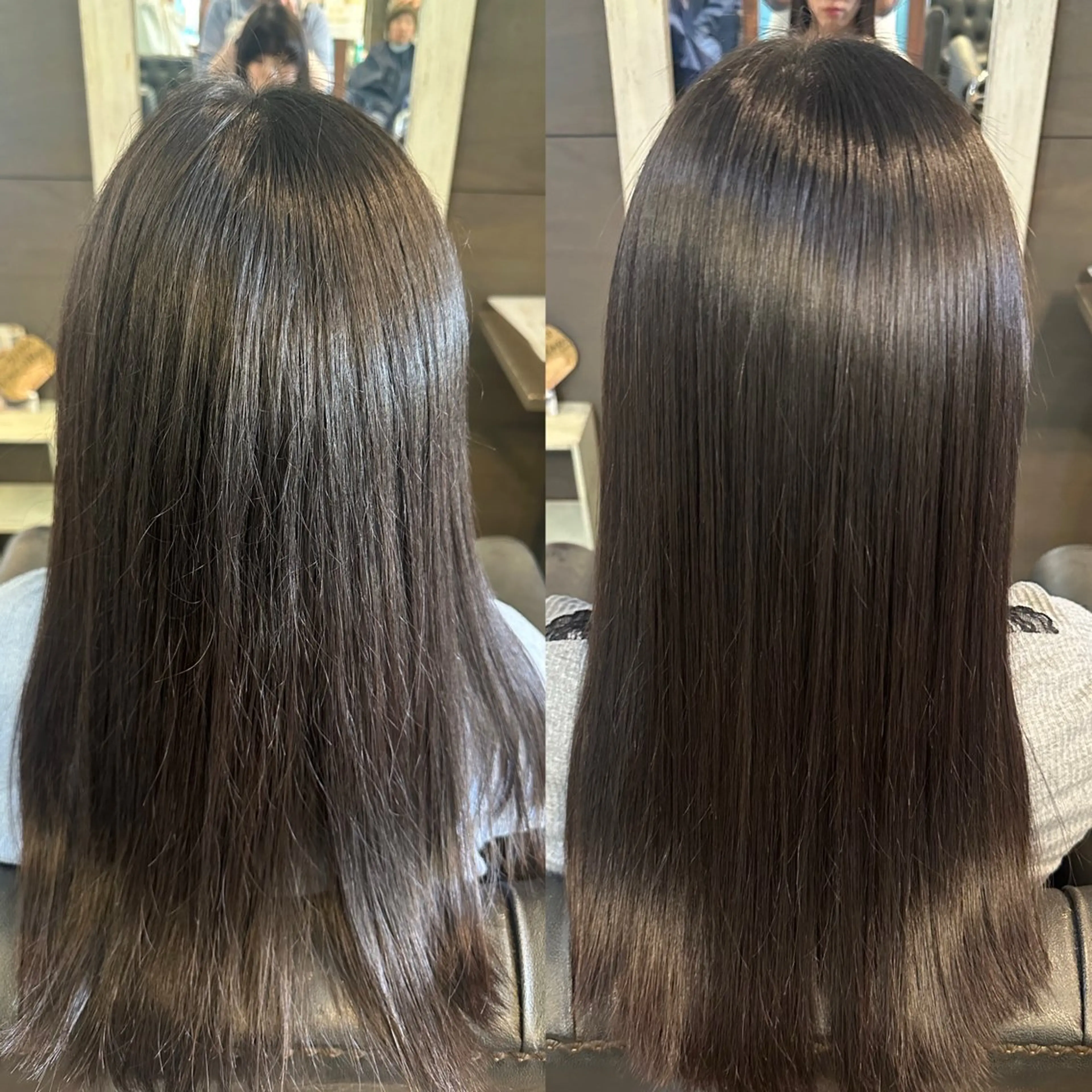 ロング 縮毛矯正 安達 望のヘアスタイル