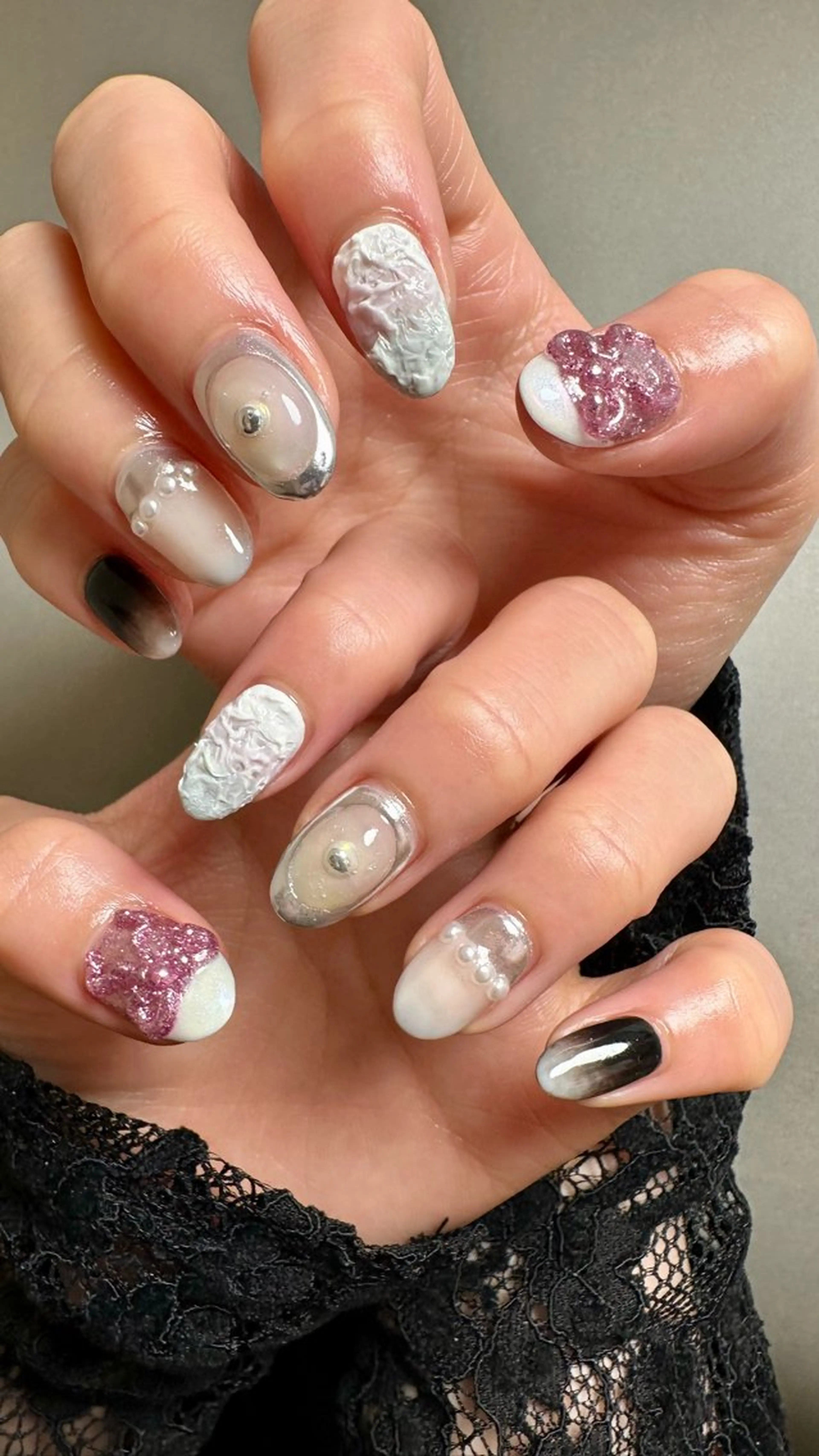 ネイル ニュアンスネイル ハンドネイル ハンドケア Atelier Ariのネイルデザイン