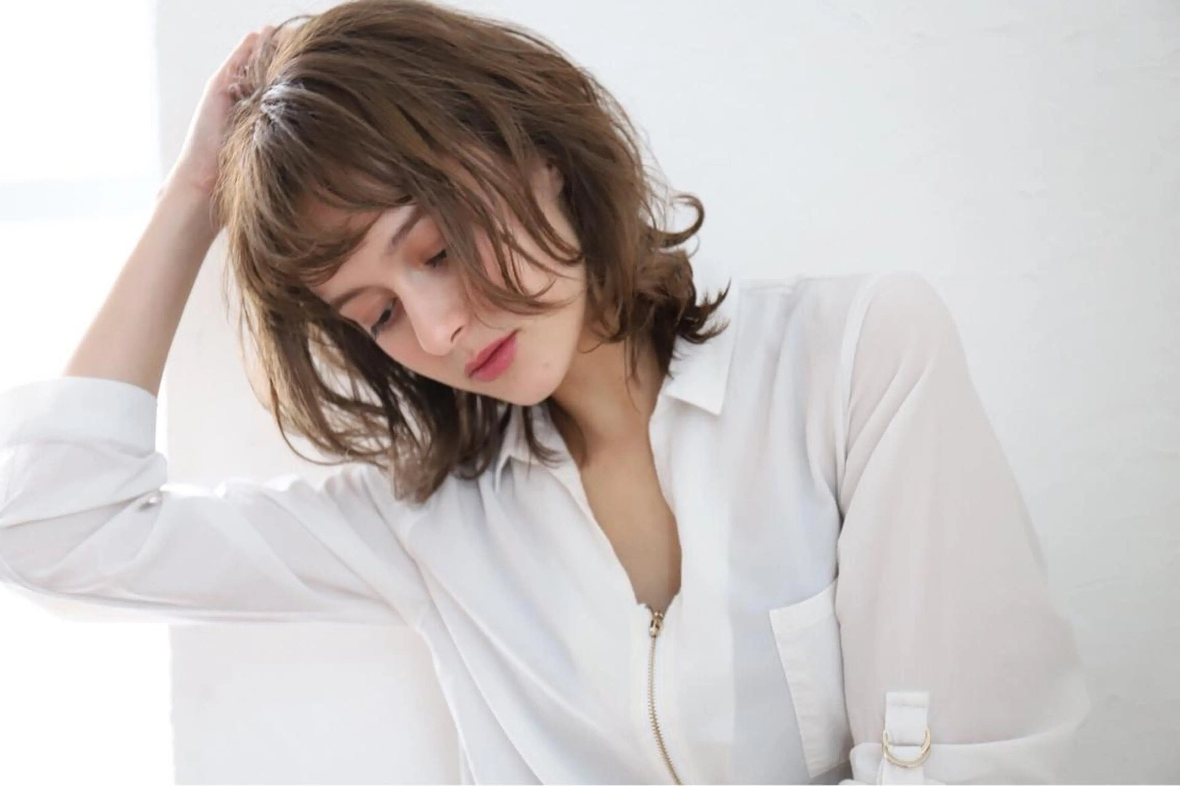 【初回minimo特別価格】カット＋Aujuaトリートメント(SNS用撮影モデル、顔出し可能な方のみ)の写真