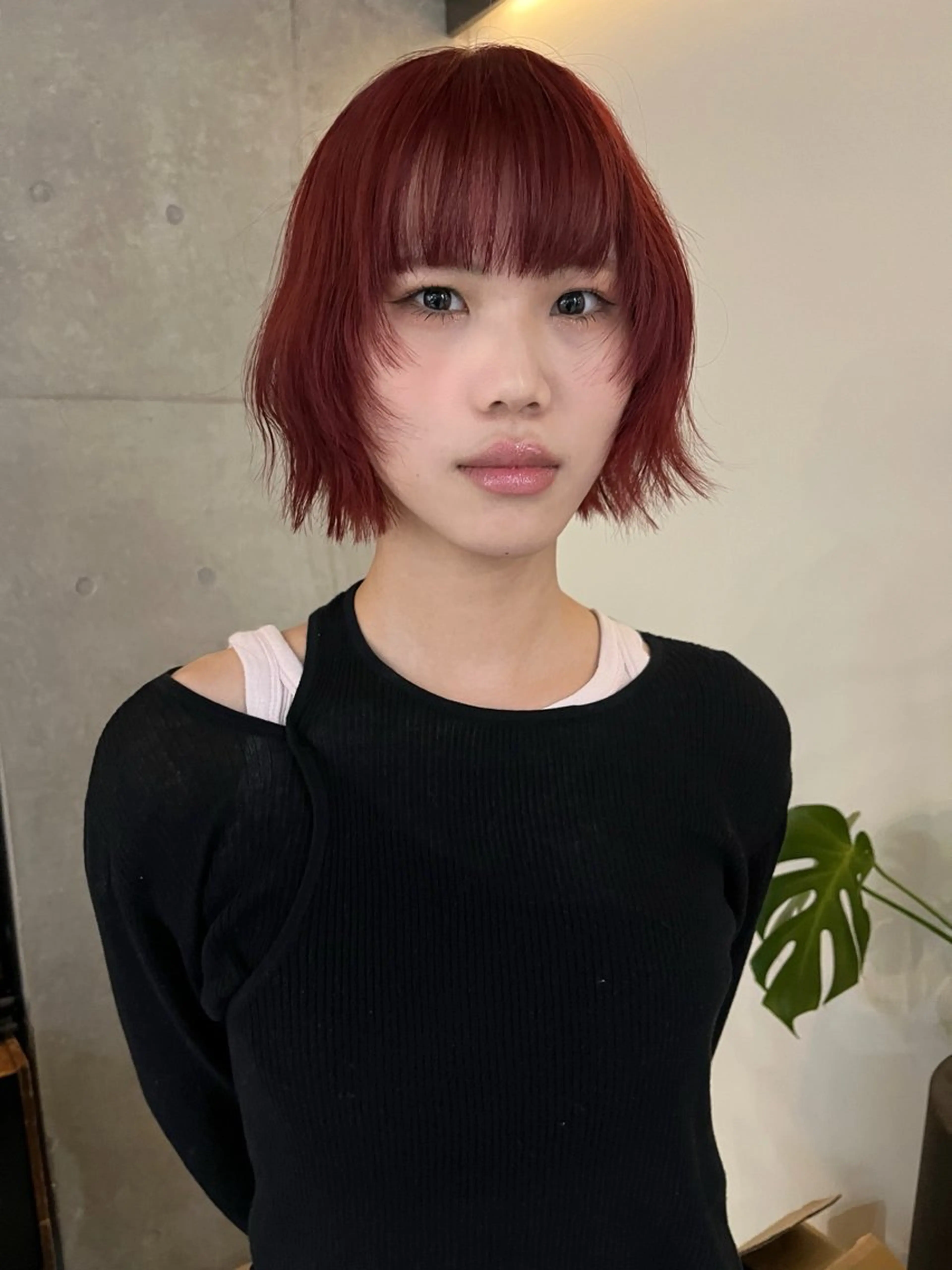 ショート レイヤーカット\ウル フ　chinatsuのヘアスタイル