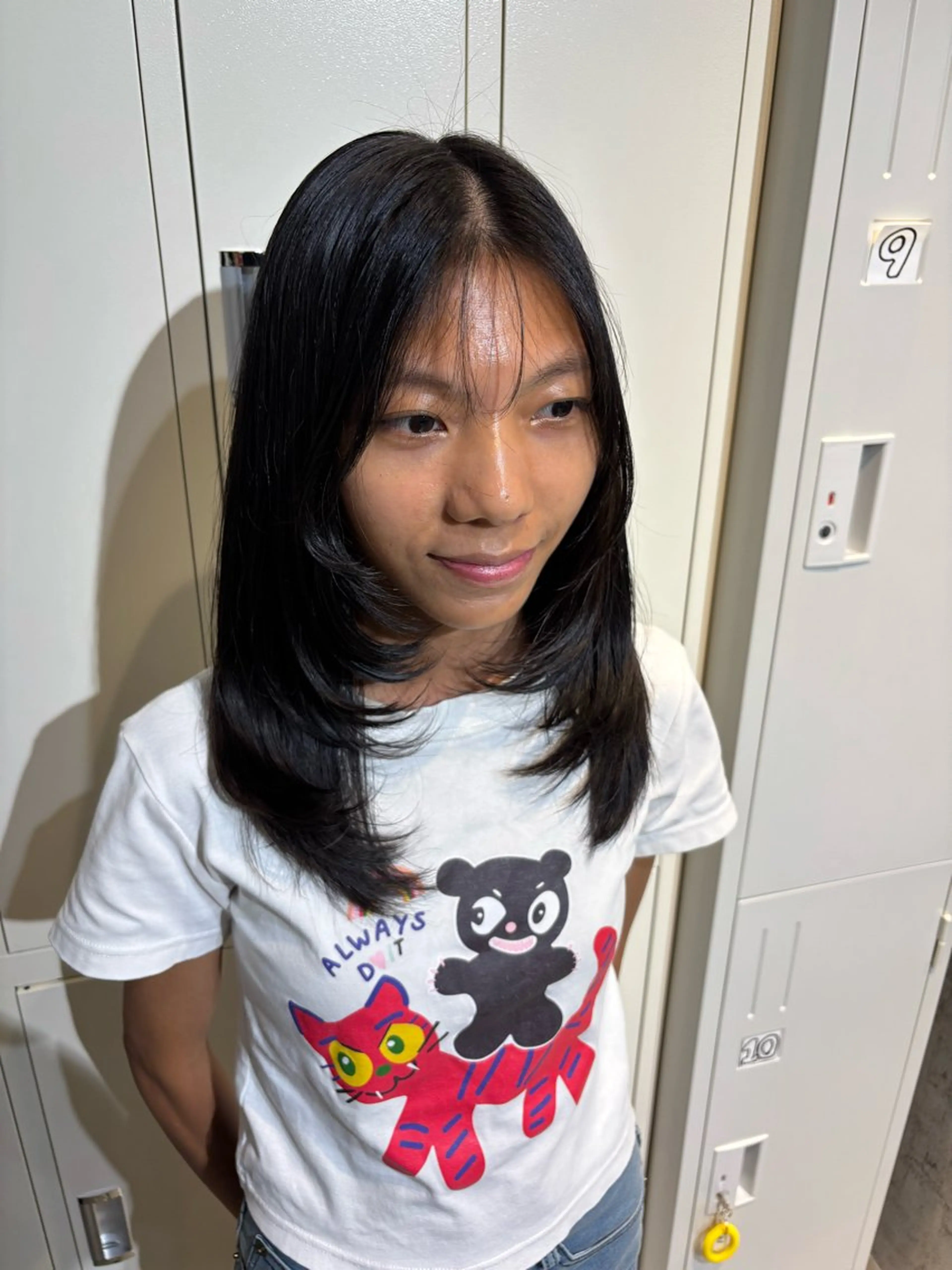 セミロング カット 韓国髪質改善艶カラー /レイヤー/miyuのヘアスタイル