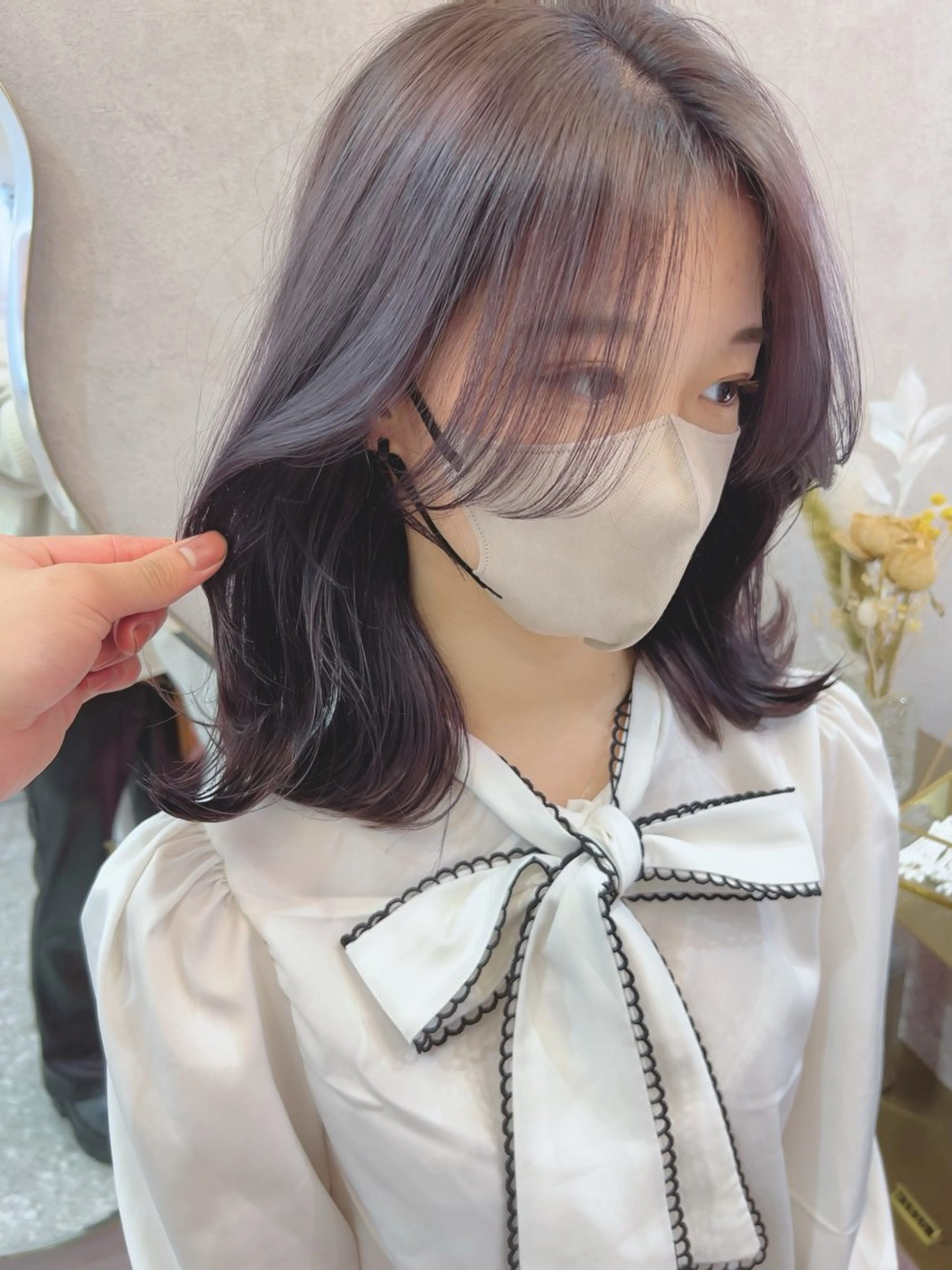 ミディアム ヘアカラー トリートメント Aster 店長 れおん✂️のヘアスタイル