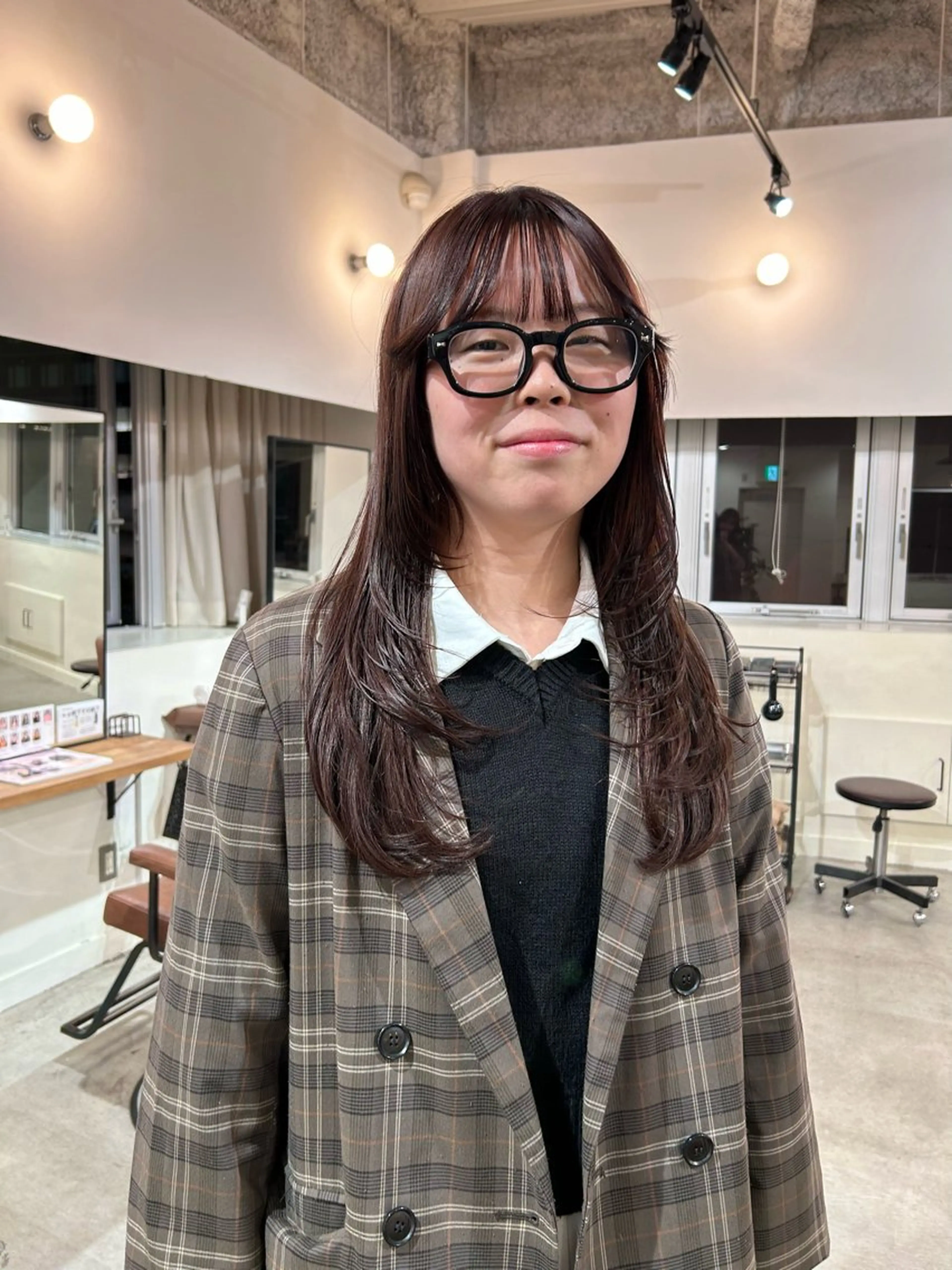 ロング みうら ありさのヘアスタイル