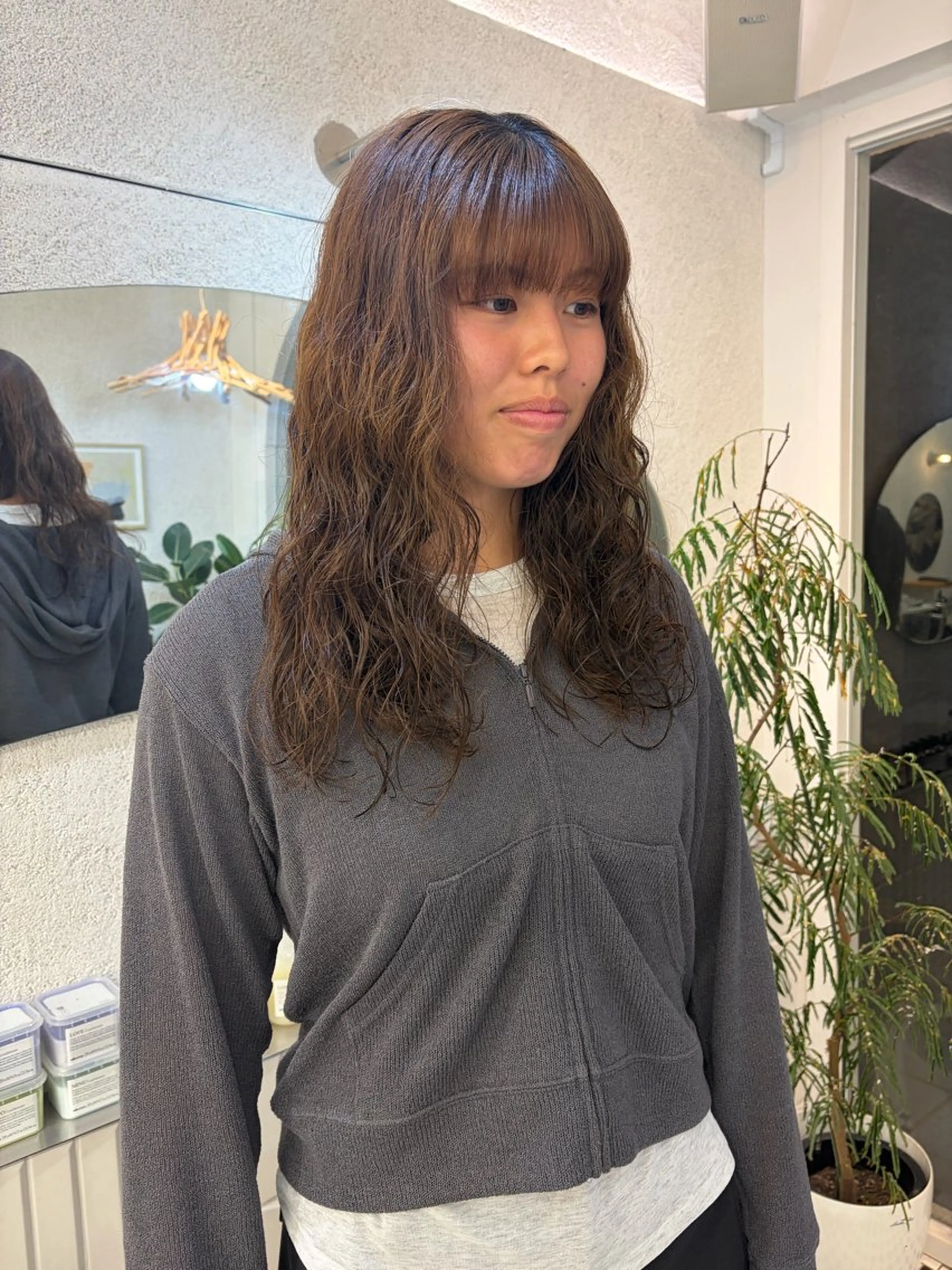 ロング リン🔔ボブ cut 柔らかベージュ🤎のヘアスタイル