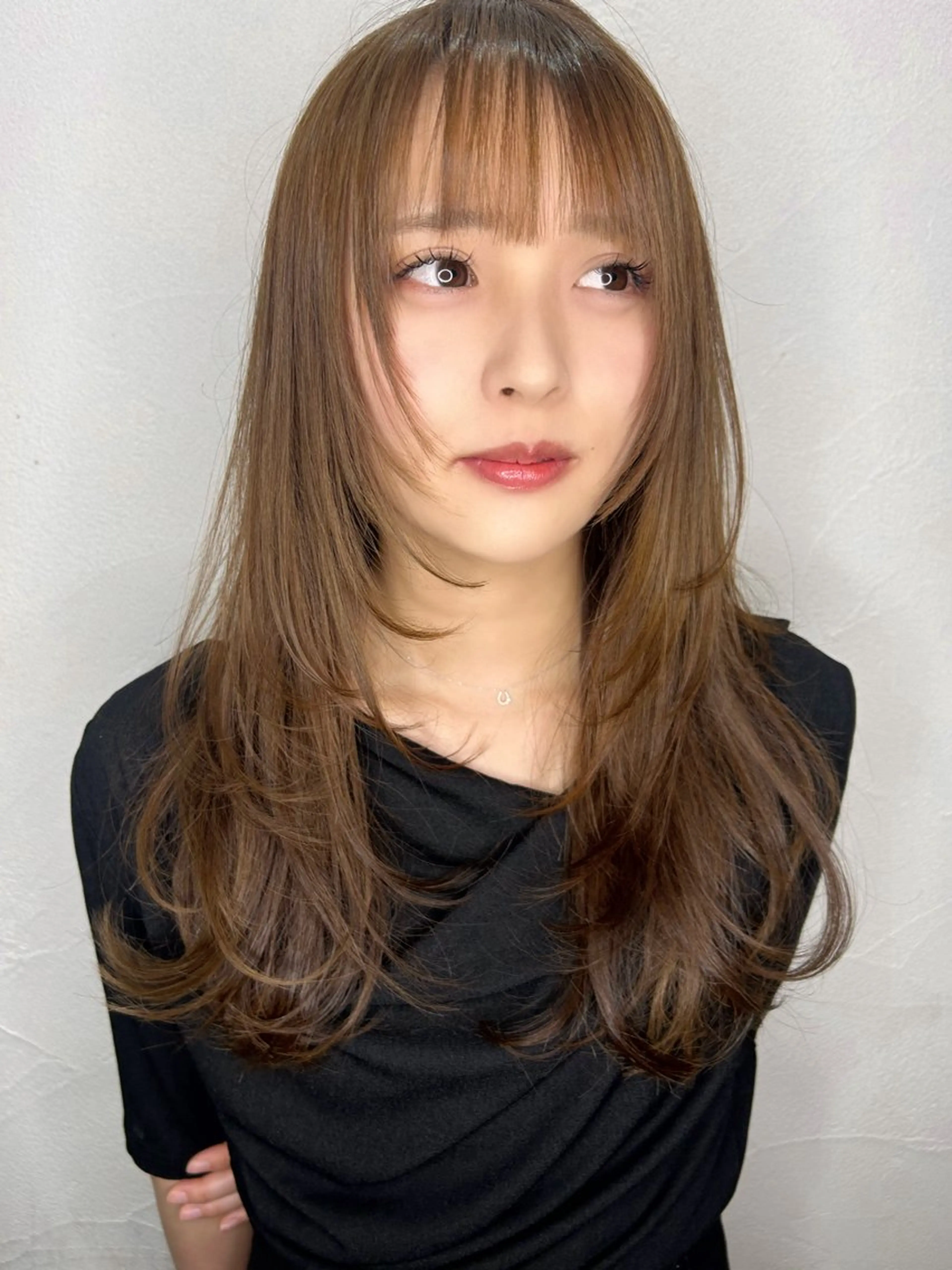 ロング カット ヘアカラー トリートメント 剣持友希/ifh iizuka/高崎のヘアスタイル