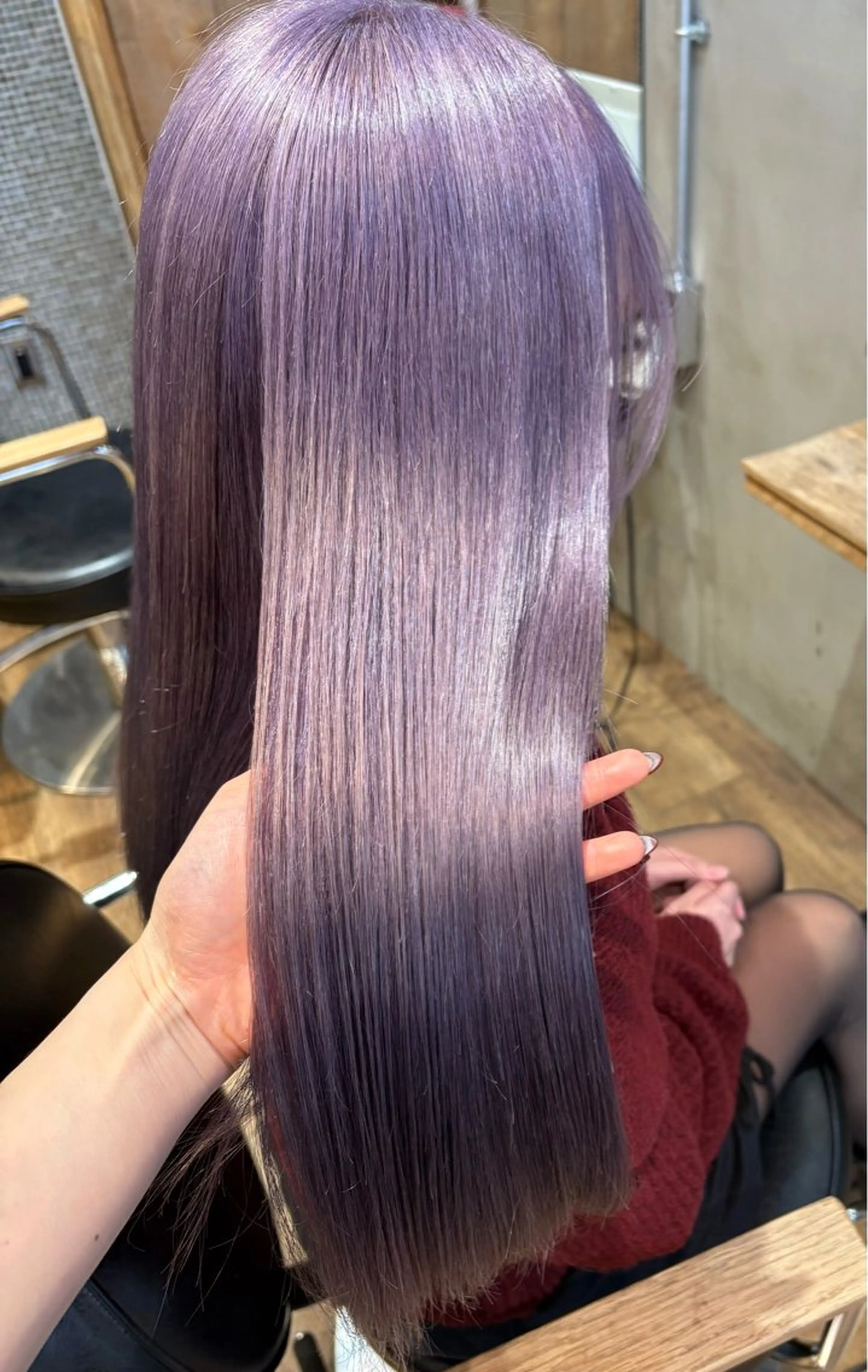 ロング ヘアカラー 井上 麻帆のヘアスタイル