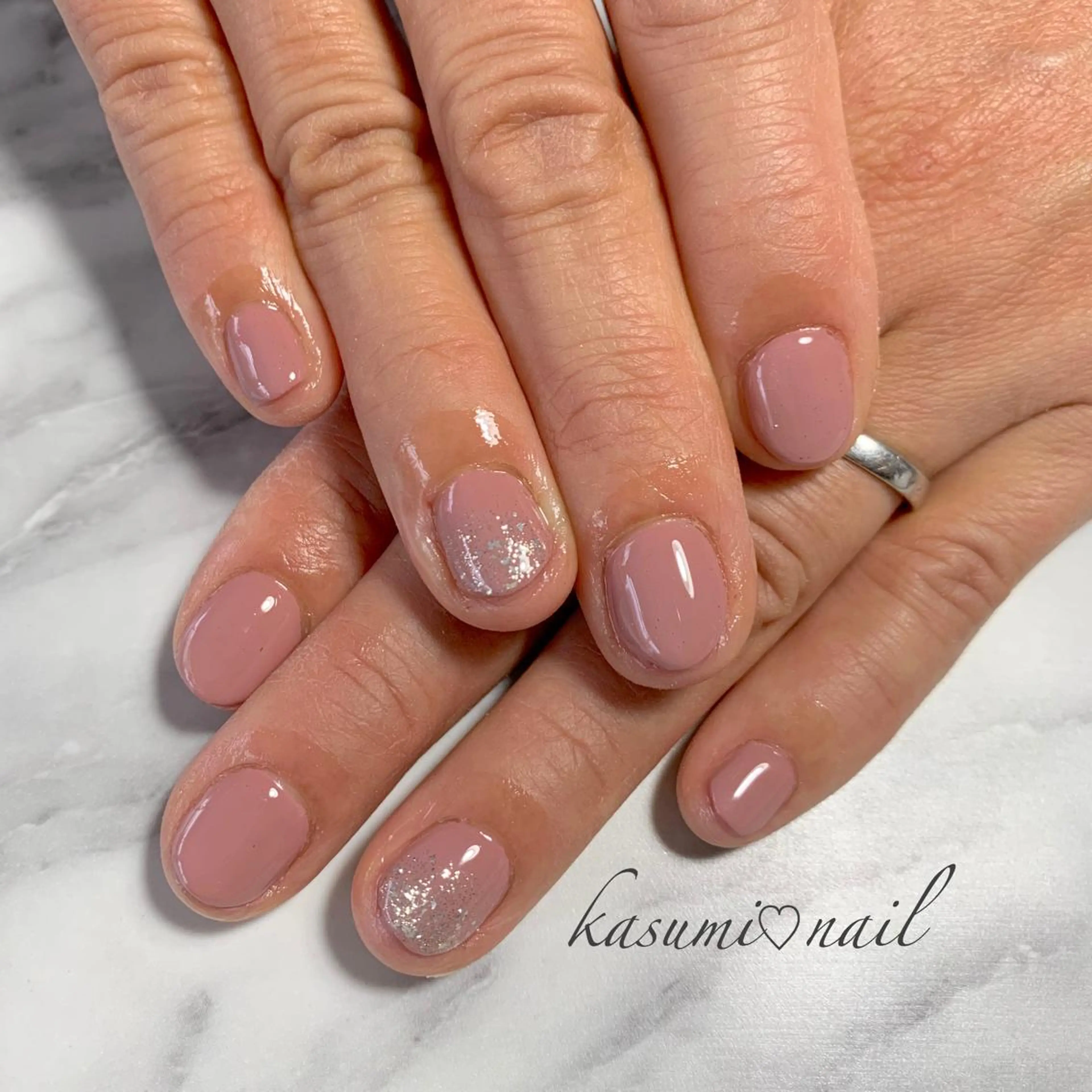 ネイル アートネイル フットネイル 大理石ネイル(マーブル) ミラーネイル ニュアンスネイル KASUMI♡ Nailのネイルデザイン