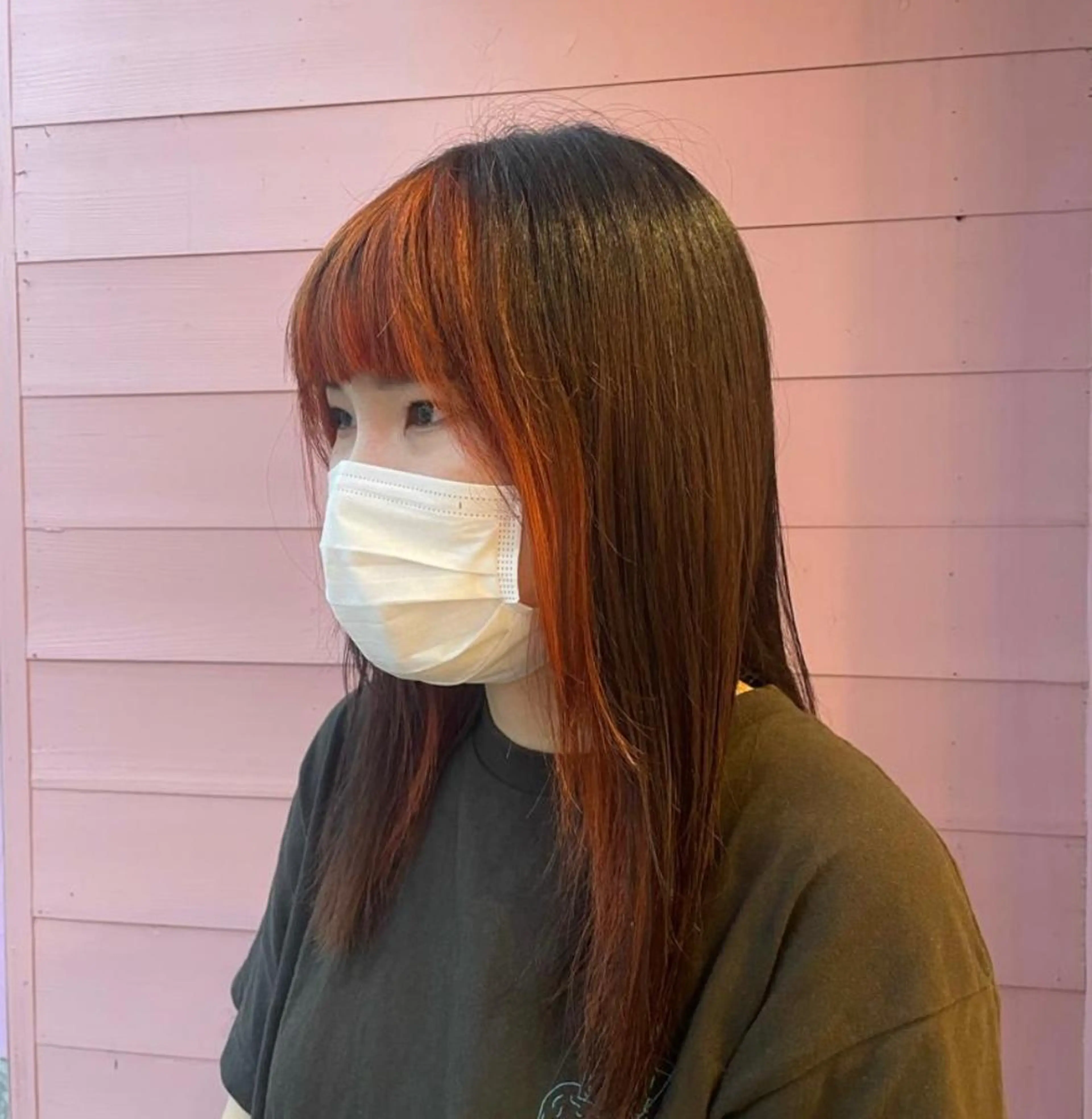 セミロング カラー バレイヤージュ ブリーチ ケアブリーチ 透明感カラー デザインカラー 【史上最高】口コミ No.1/ナツキのヘアスタイル