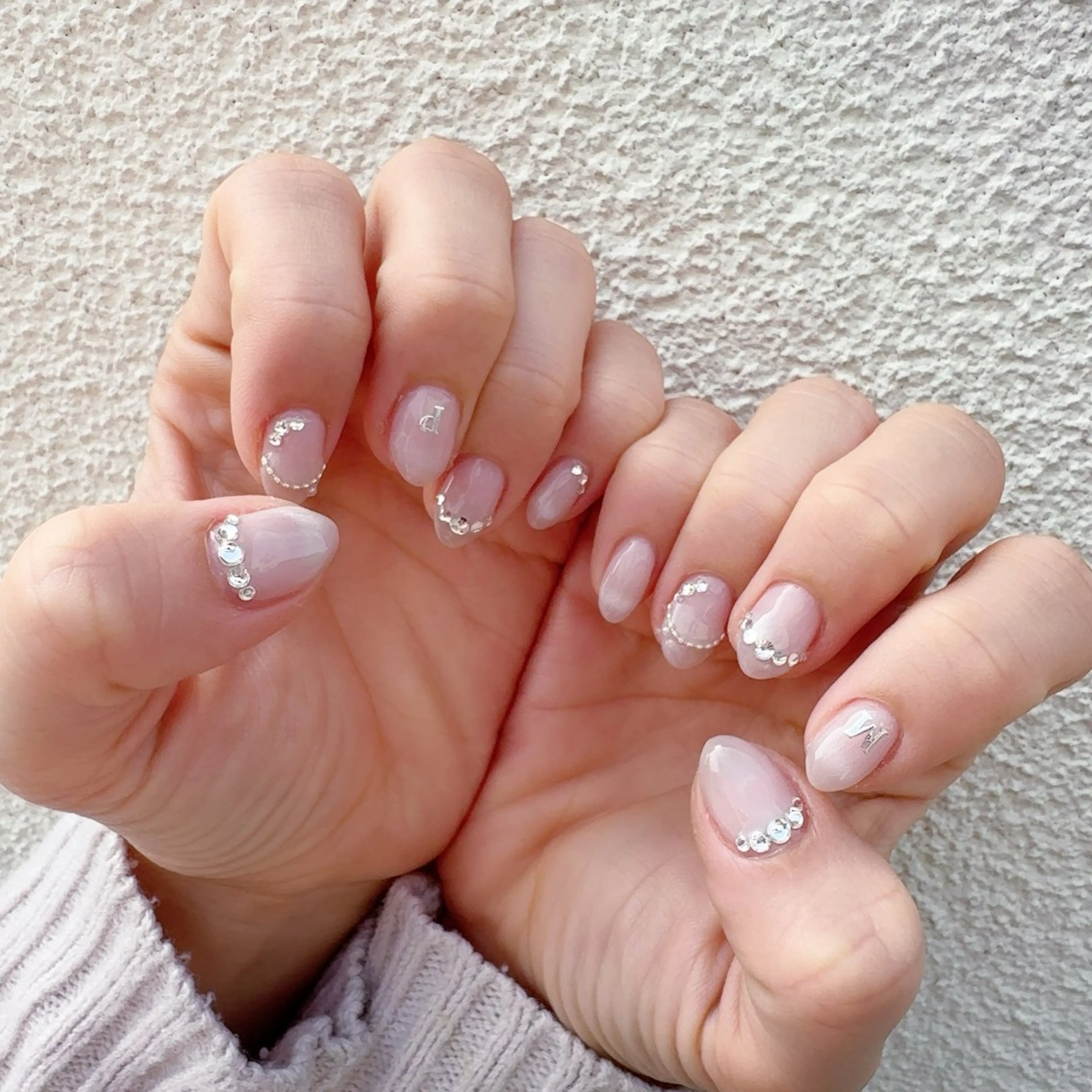 ネイル マグネットネイル ハンドネイル マジョリカ ブルーのネイルデザイン