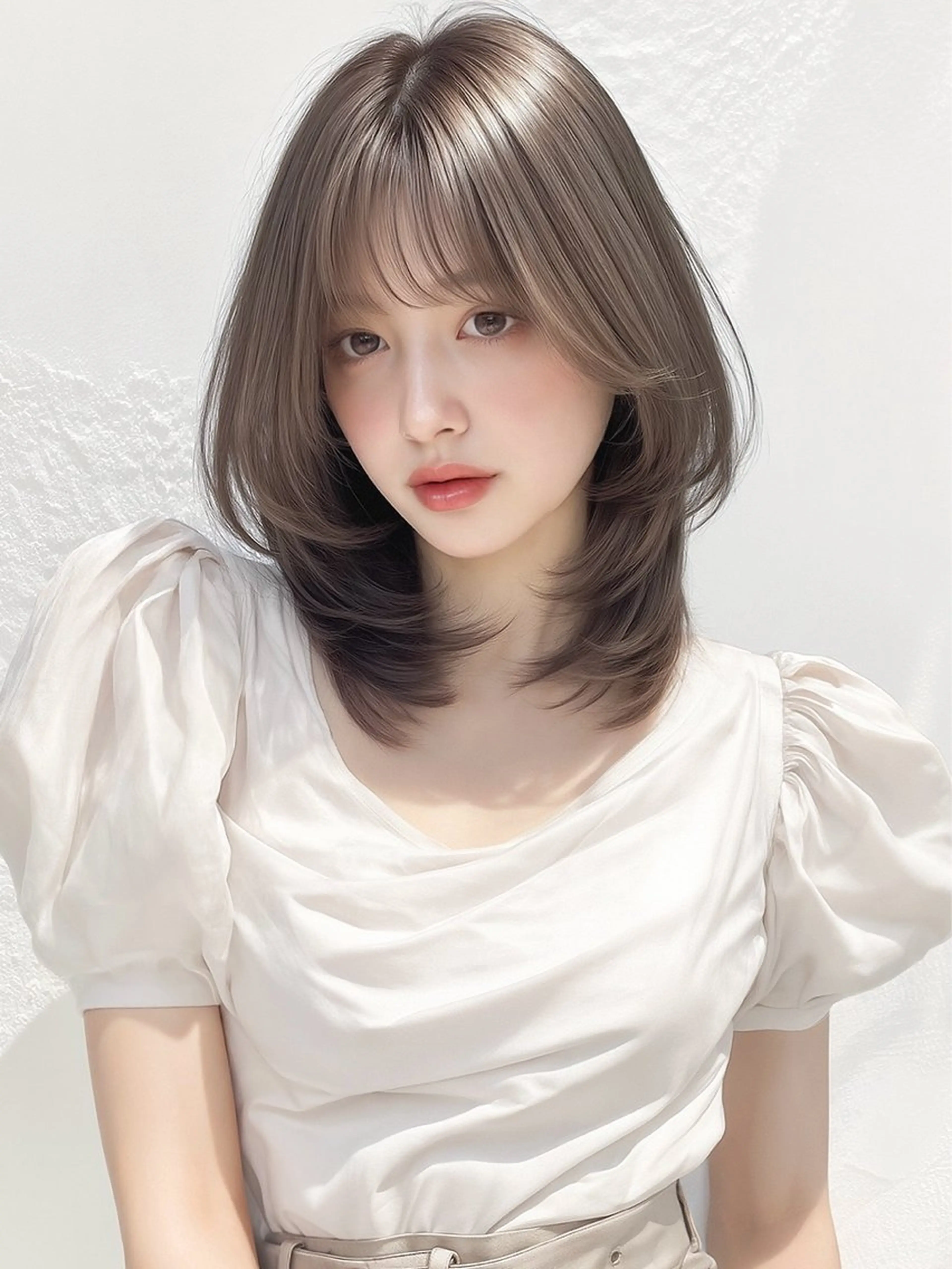 ミディアム 韓国レイヤーカット KOUKIのヘアスタイル