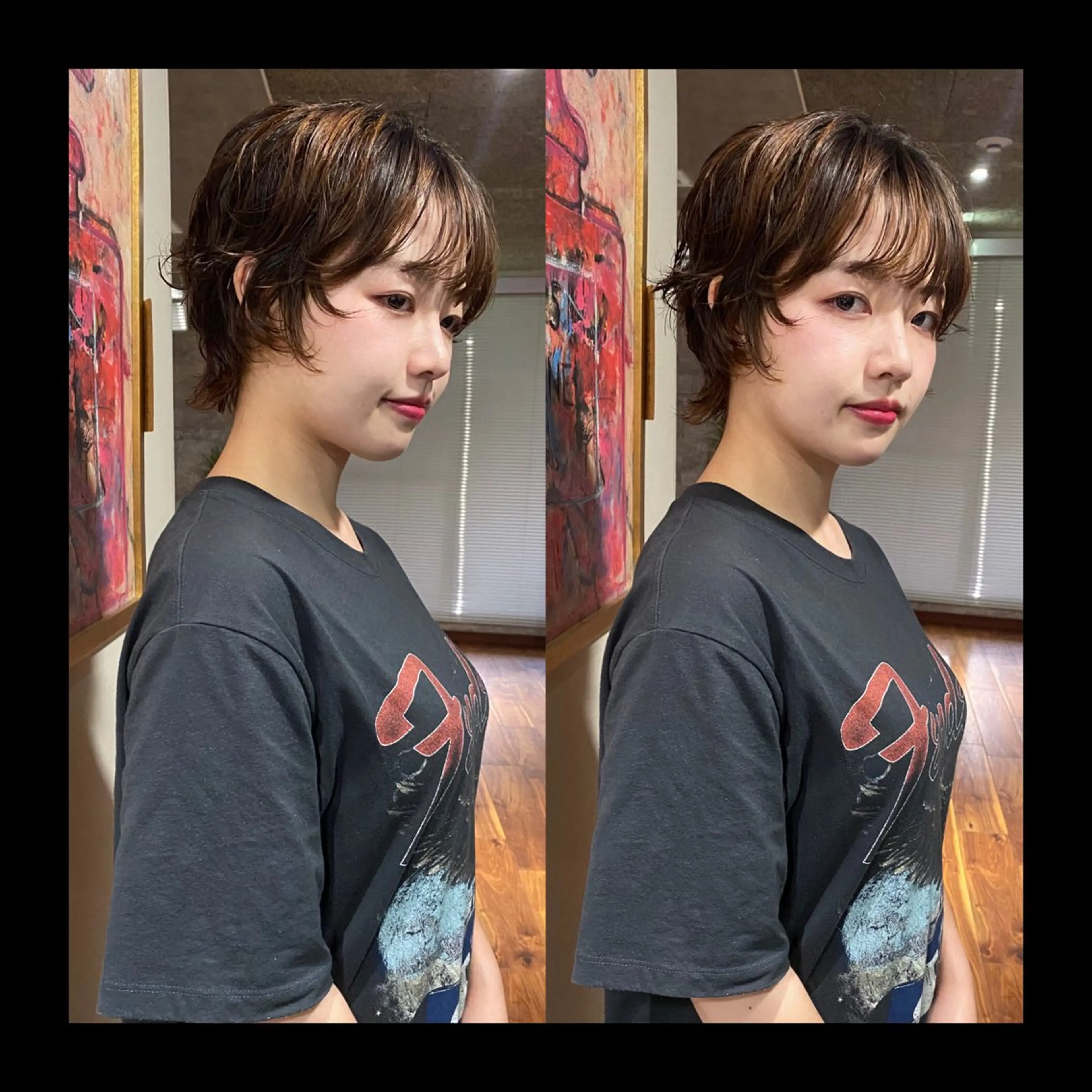 ショート カラー パーマ ショートヘア カット ヘアカラー パーマ トリートメント mai / linoah˚✧のヘアスタイル