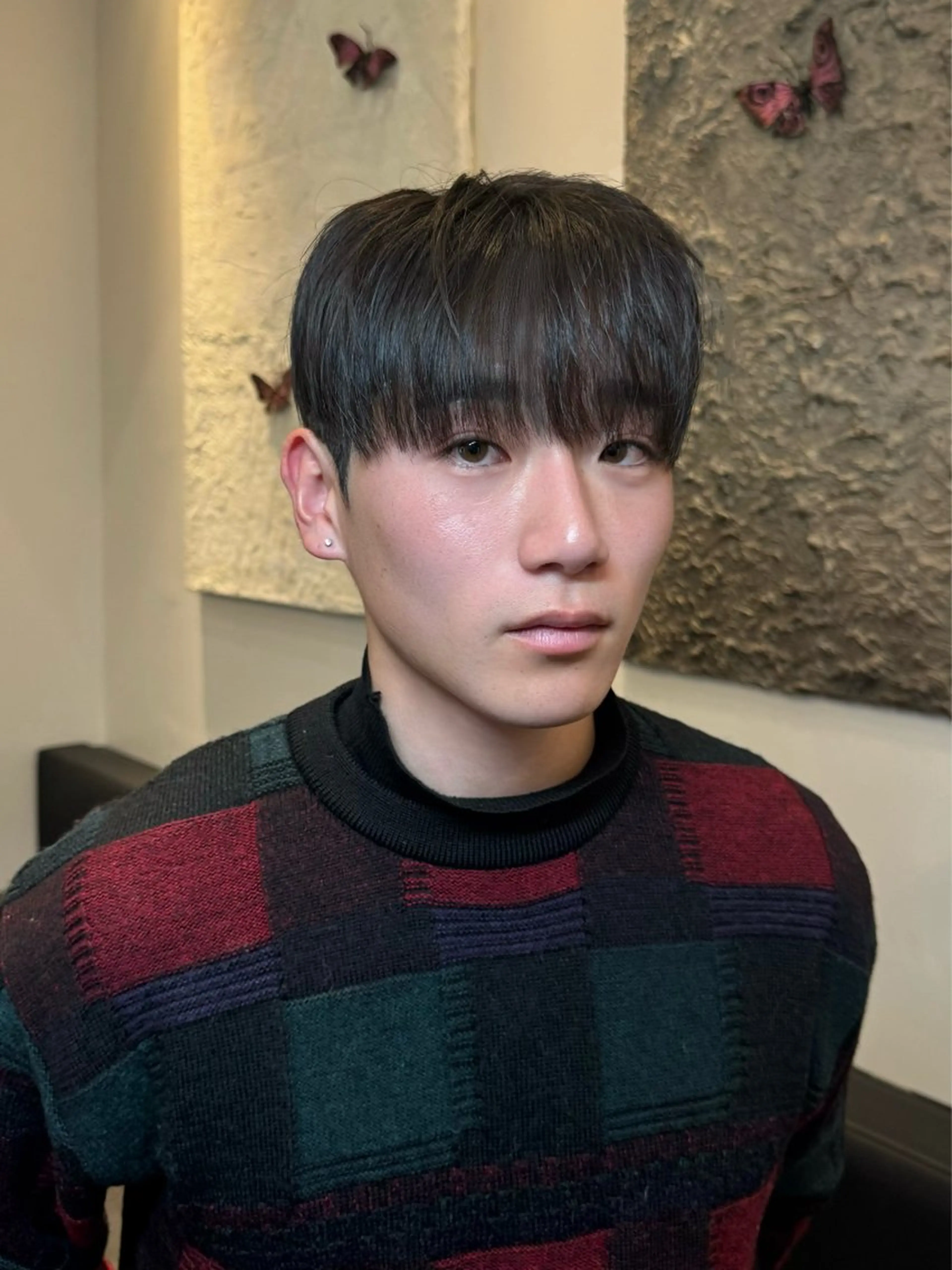 メンズ カット パーマ 縮毛矯正 韓国式ダウンパーマ 🇰🇷櫻井健のヘアスタイル