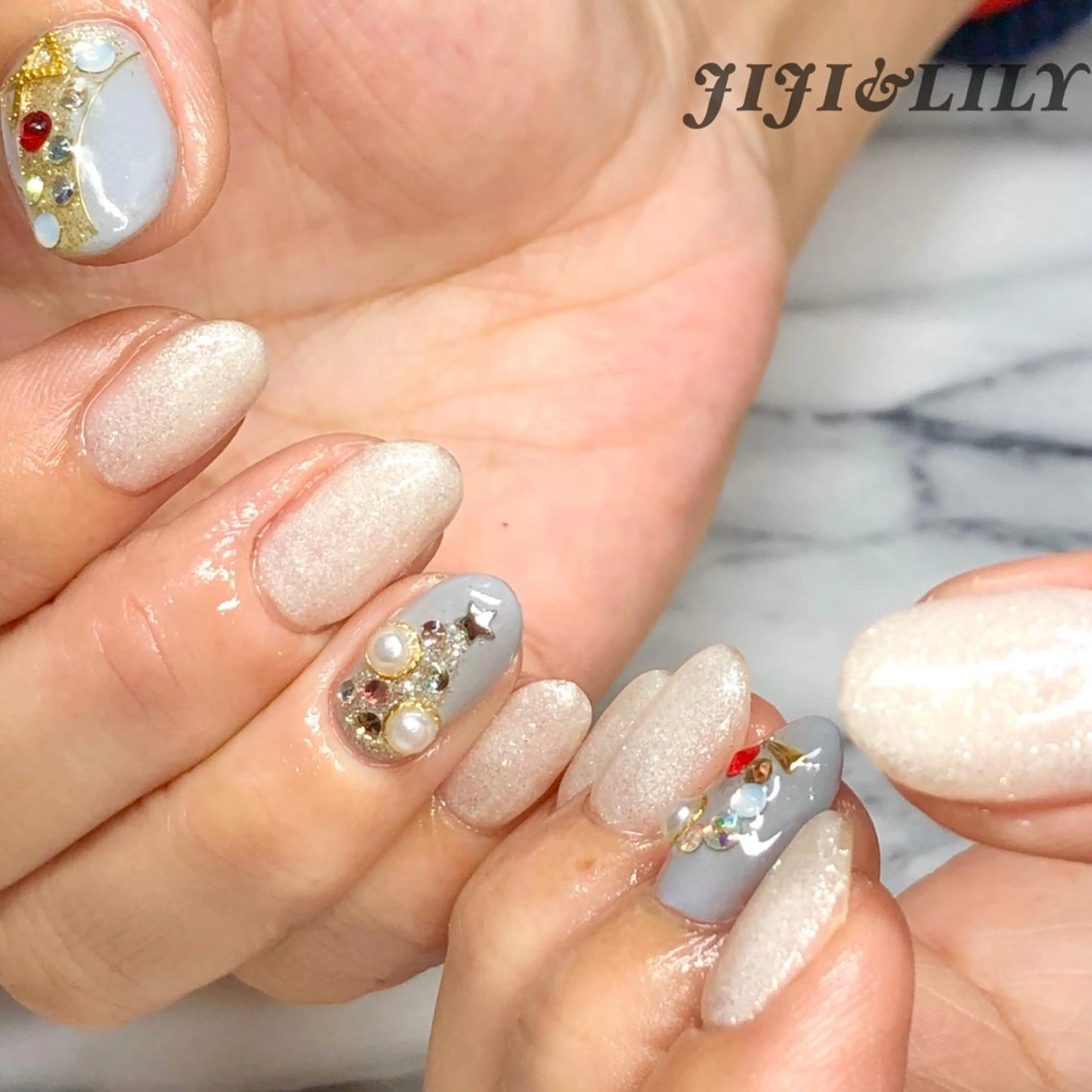 ネイル アートネイル 冬ネイル クリスマス 豊田 圭子のネイルデザイン