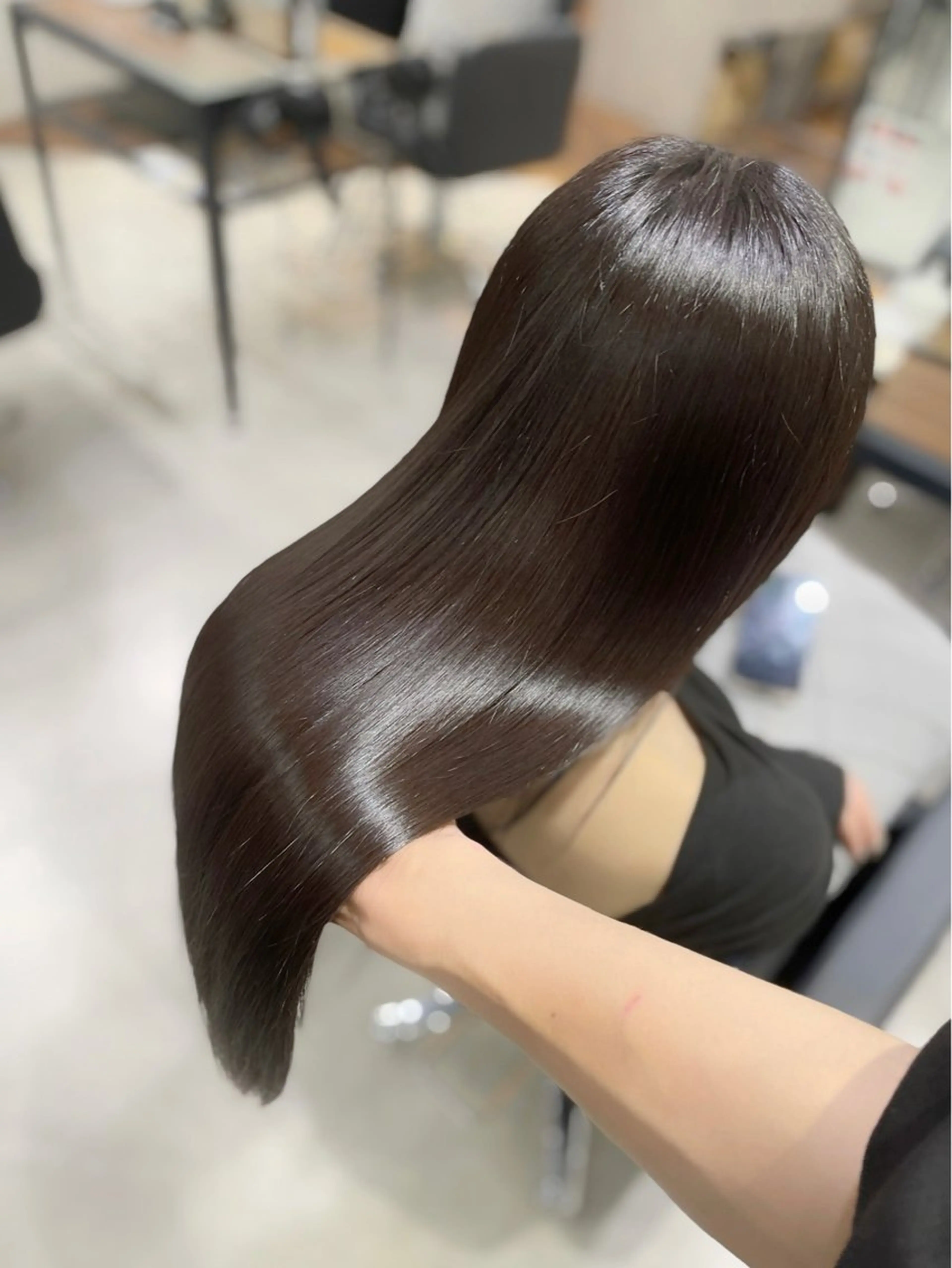 ロング 髪質改善 縮毛矯正 トリートメント カット ヘアカラー トリートメント 杉野🫧美髪🫧 Zina博多店長のヘアスタイル