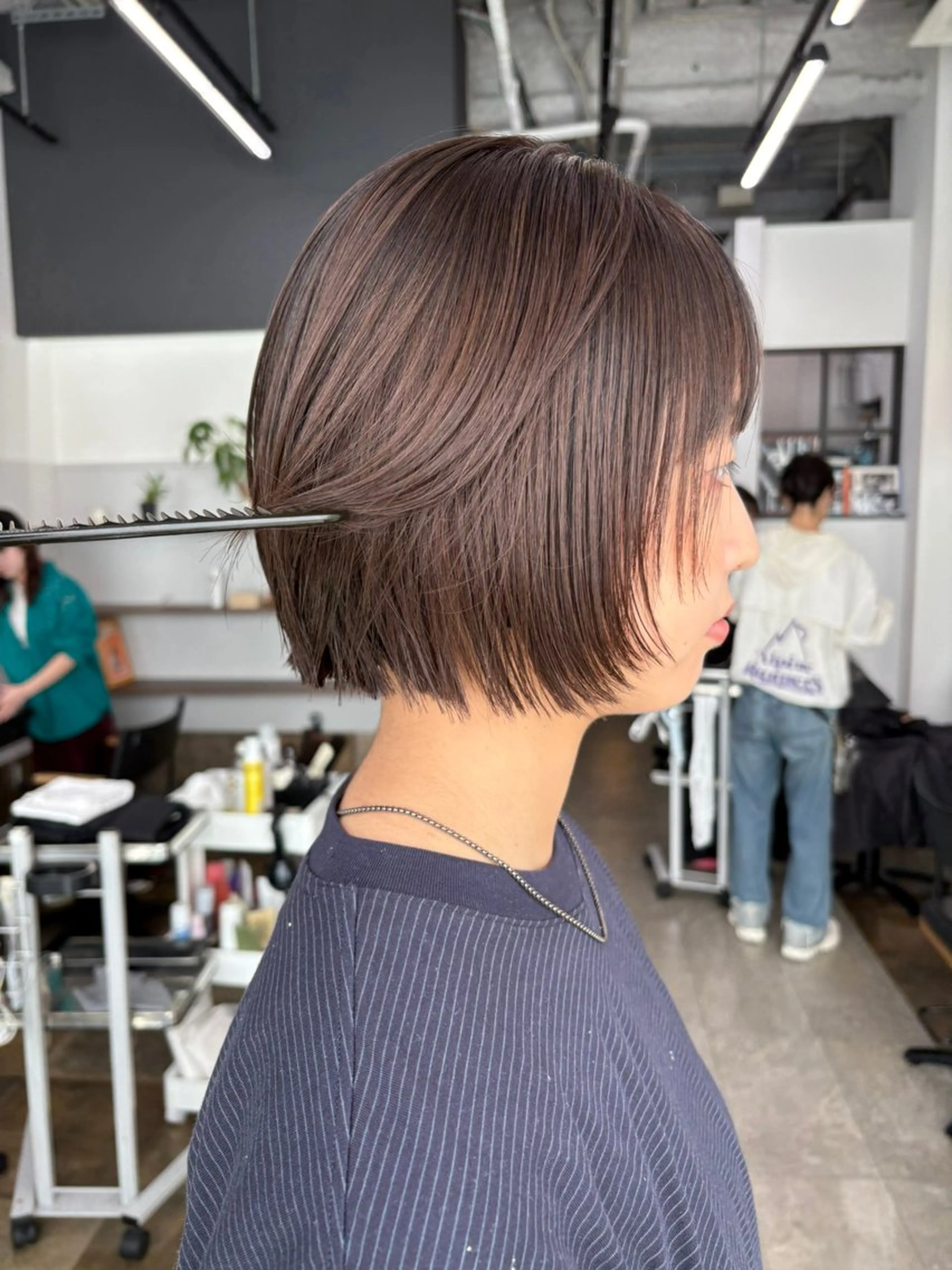 ミディアム カラー nao/福岡美容室 パーマ/ボブパーマのヘアスタイル