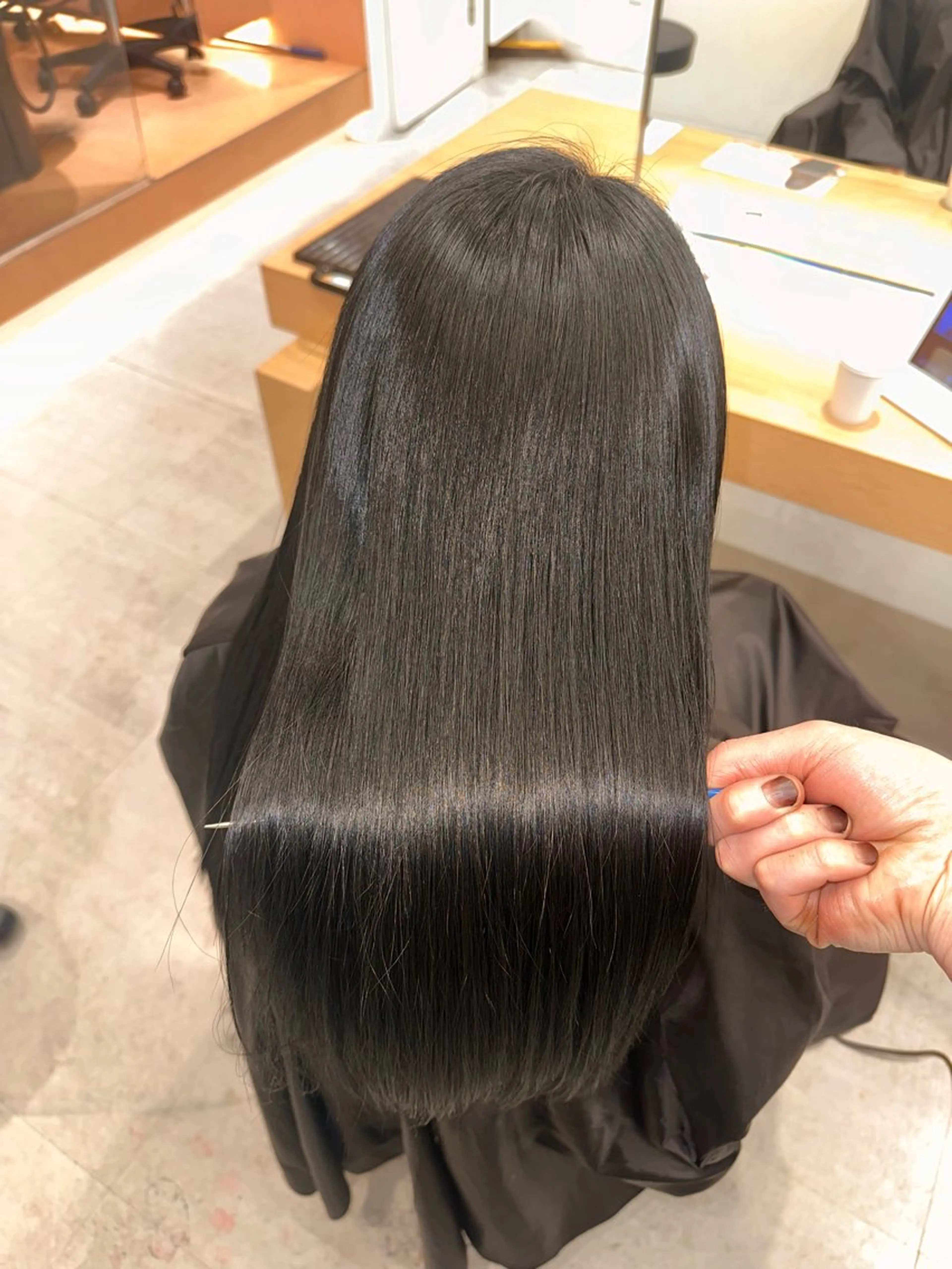 セミロング カラー ヘアカラー KOGA／ パーマモデル募集のヘアスタイル