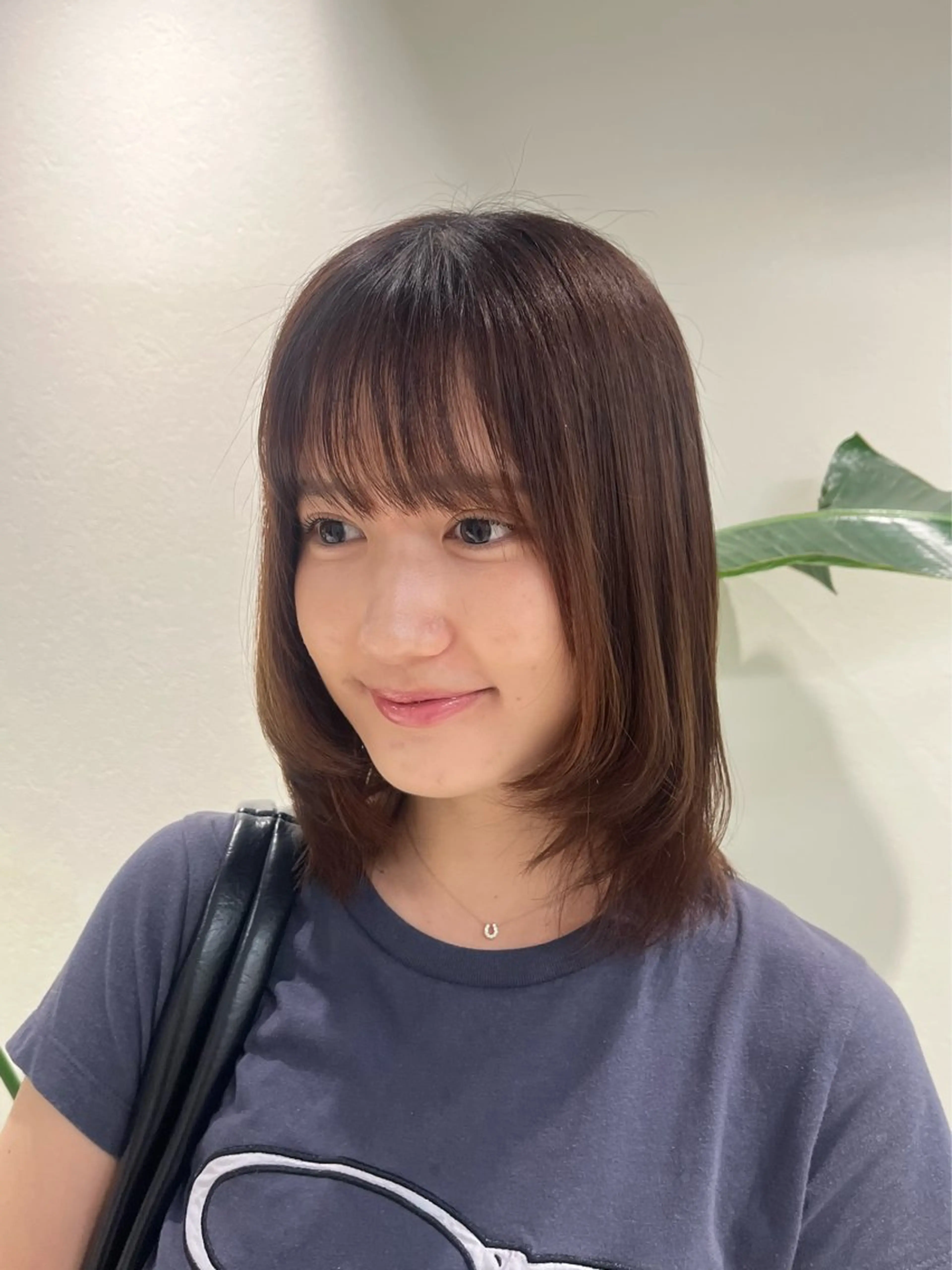 セミロング レイヤーカット カット トリートメント ボブパーマ／アレンジ Onのヘアスタイル