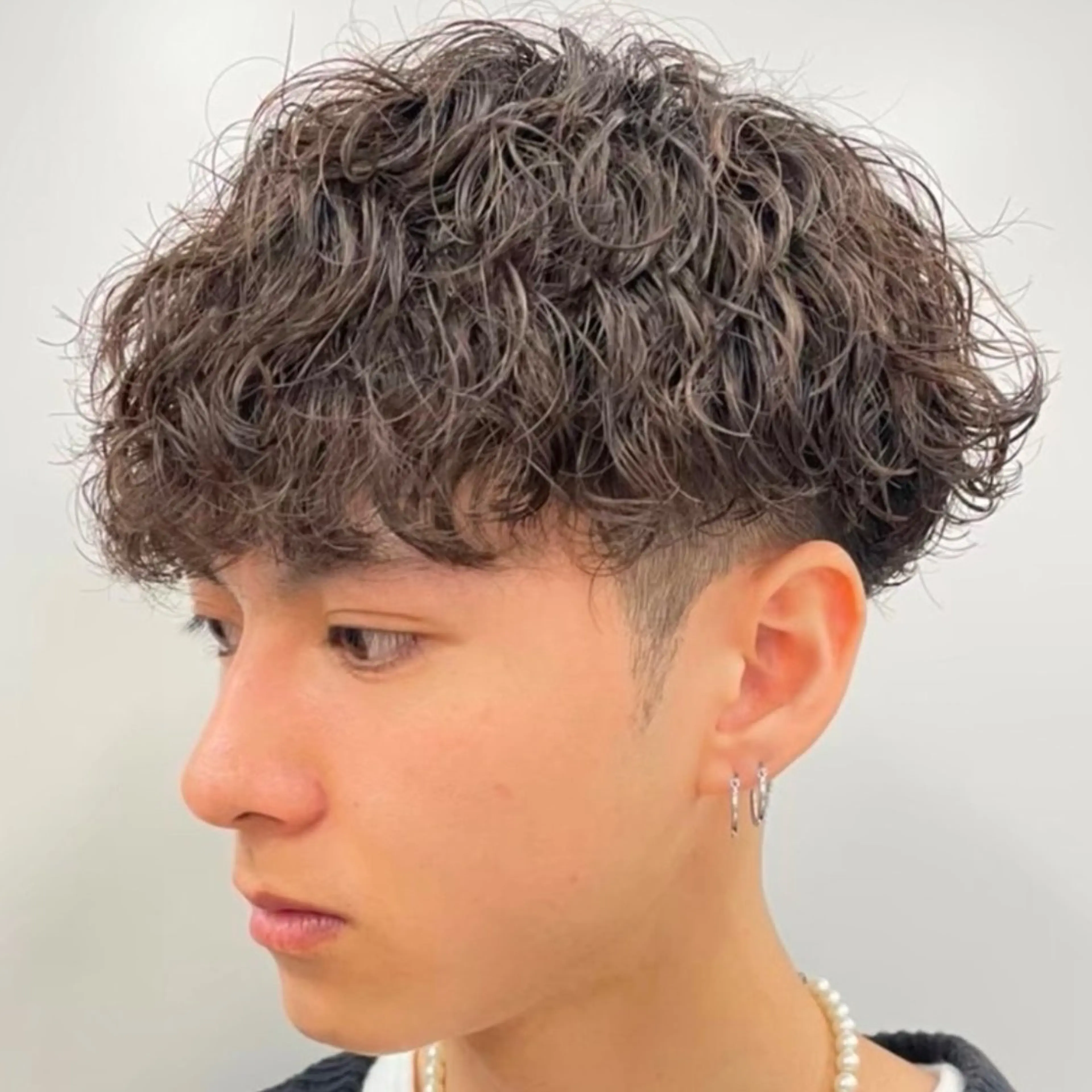 ミディアム パーマ ヘアアレンジ メンズ fifth 石川 凪のヘアスタイル